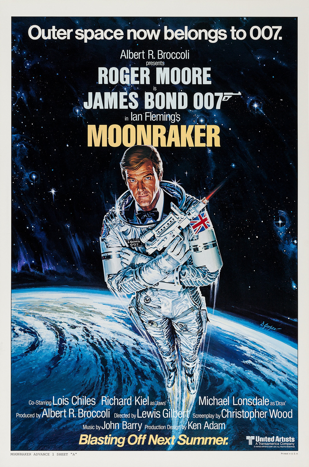 Extra Large Movie Poster Image for Moonraker (#1 of 5)