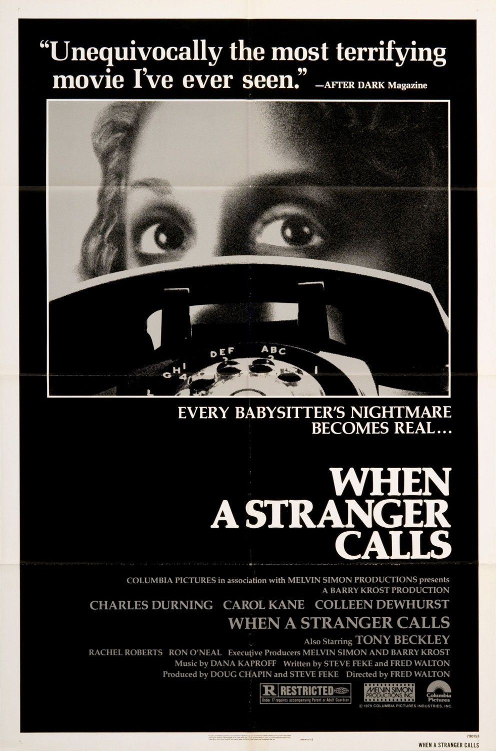 Extra Large Movie Poster Image for When a Stranger Calls 