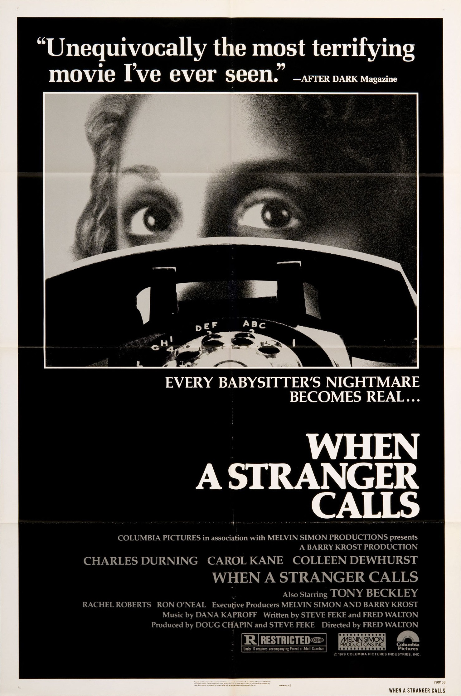 Mega Sized Movie Poster Image for When a Stranger Calls 