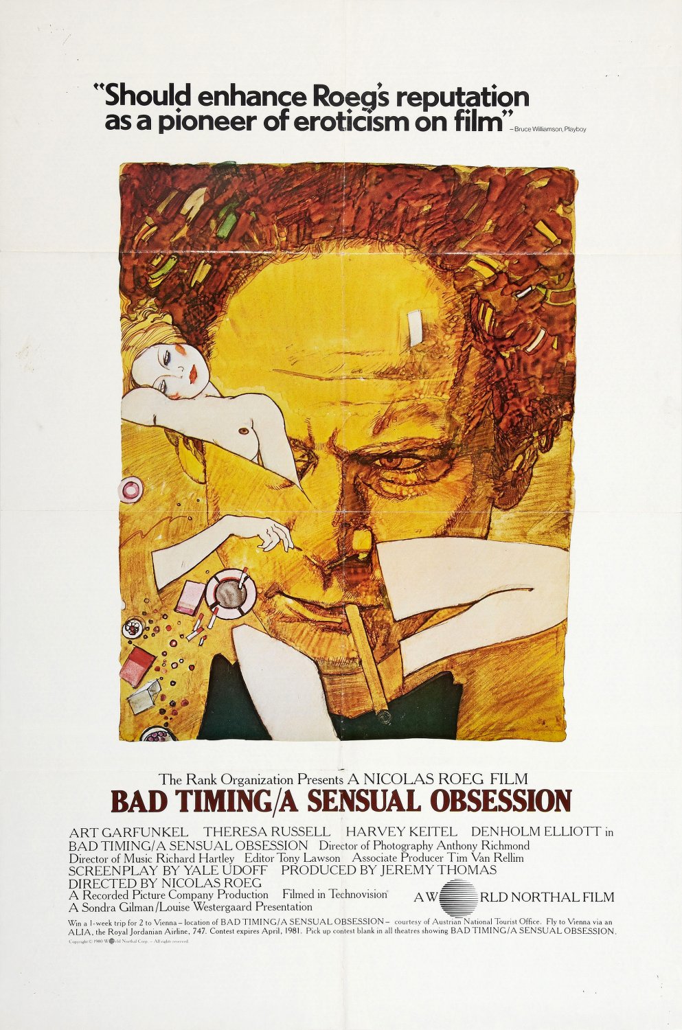 Extra Large Movie Poster Image for Bad Timing: A Sensual Obsession 