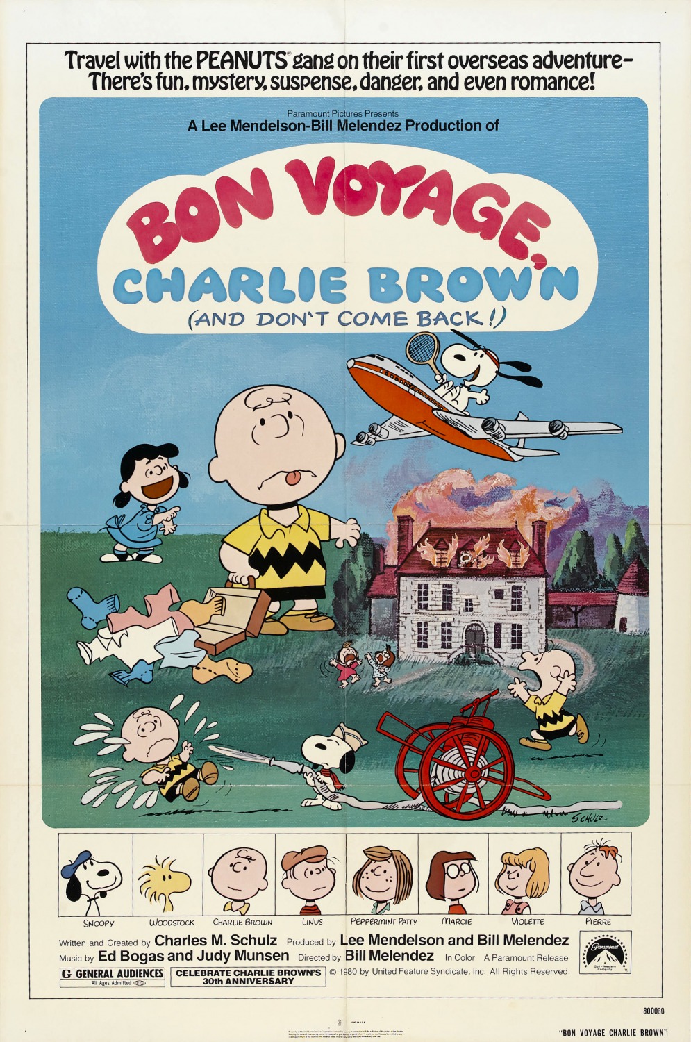 Extra Large Movie Poster Image for Bon Voyage, Charlie Brown (and Don't Come Back!) 