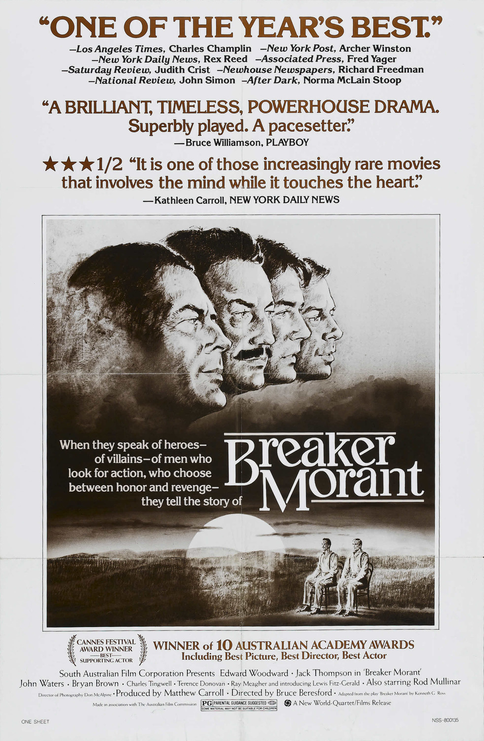 Extra Large Movie Poster Image for Breaker Morant (#2 of 3)