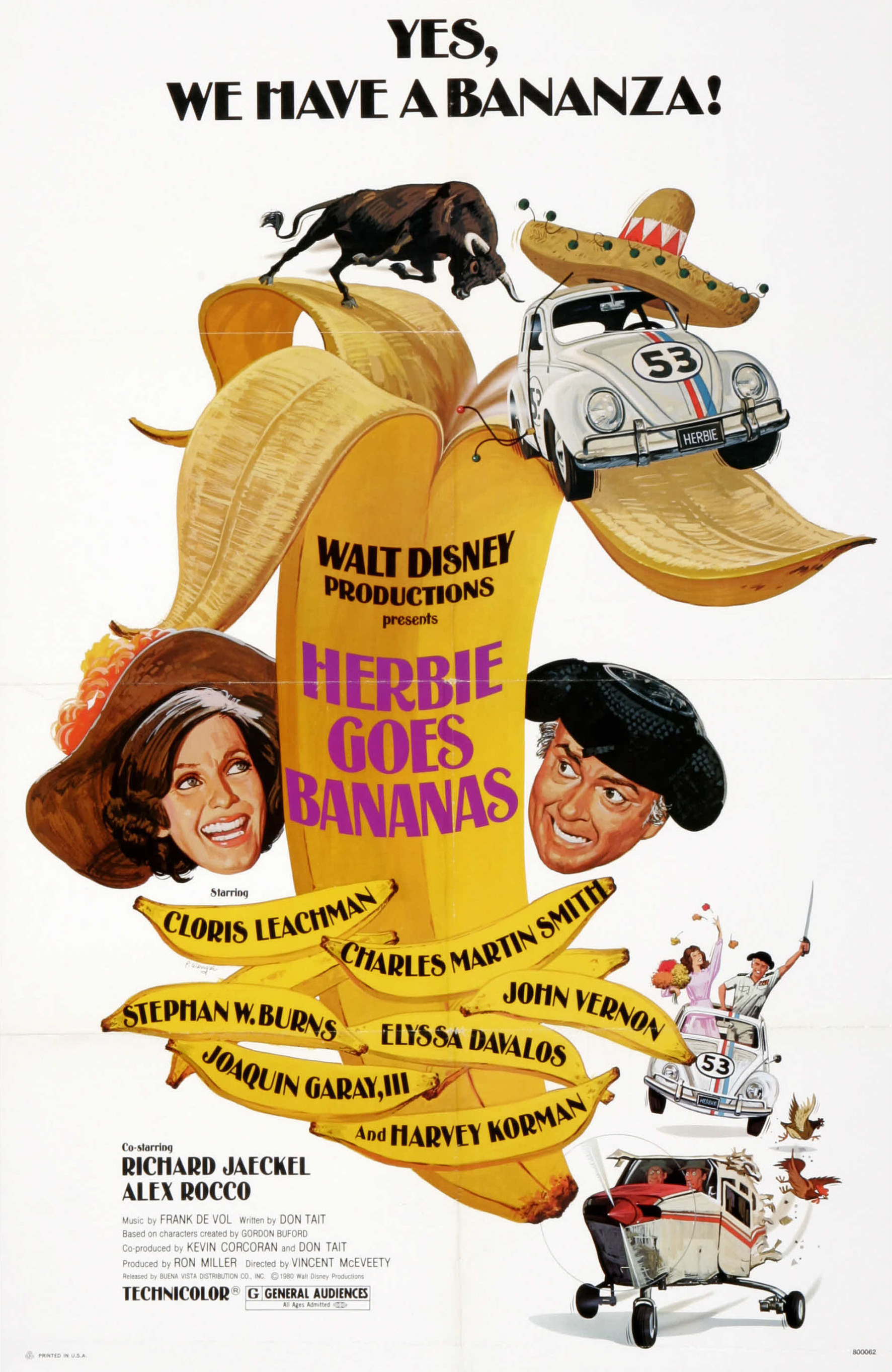 Mega Sized Movie Poster Image for Herbie Goes Bananas (#1 of 2)