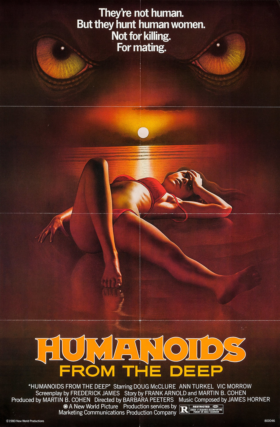 Extra Large Movie Poster Image for Humanoids from the Deep (aka Monster) (#2 of 2)