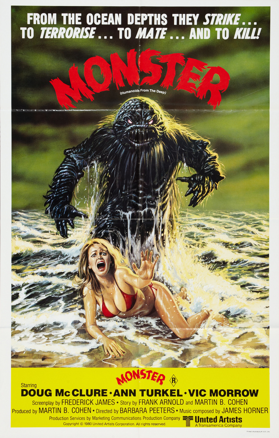 Extra Large Movie Poster Image for Humanoids from the Deep (aka Monster) (#1 of 2)