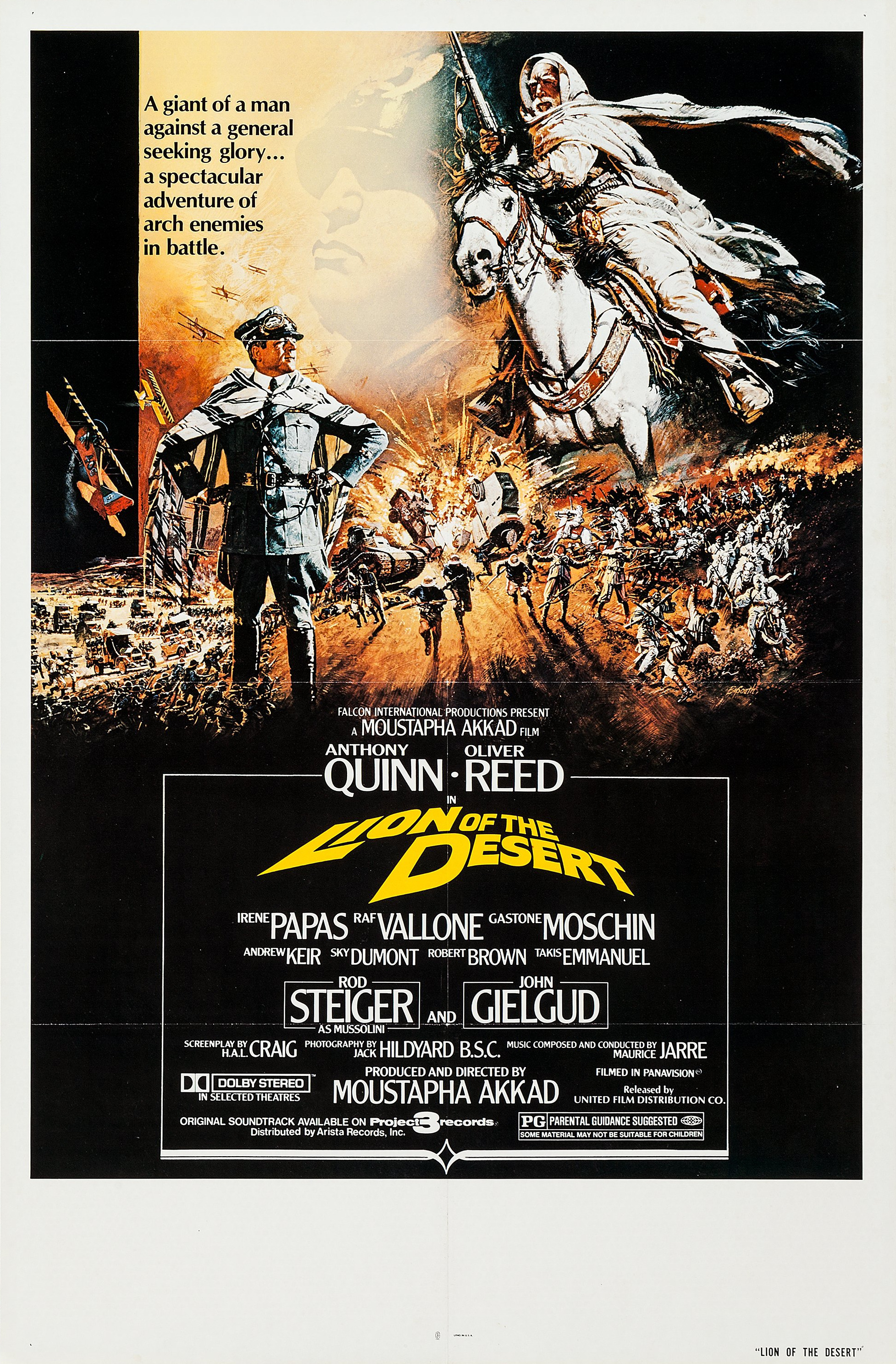 Mega Sized Movie Poster Image for Lion of the Desert (#1 of 2)