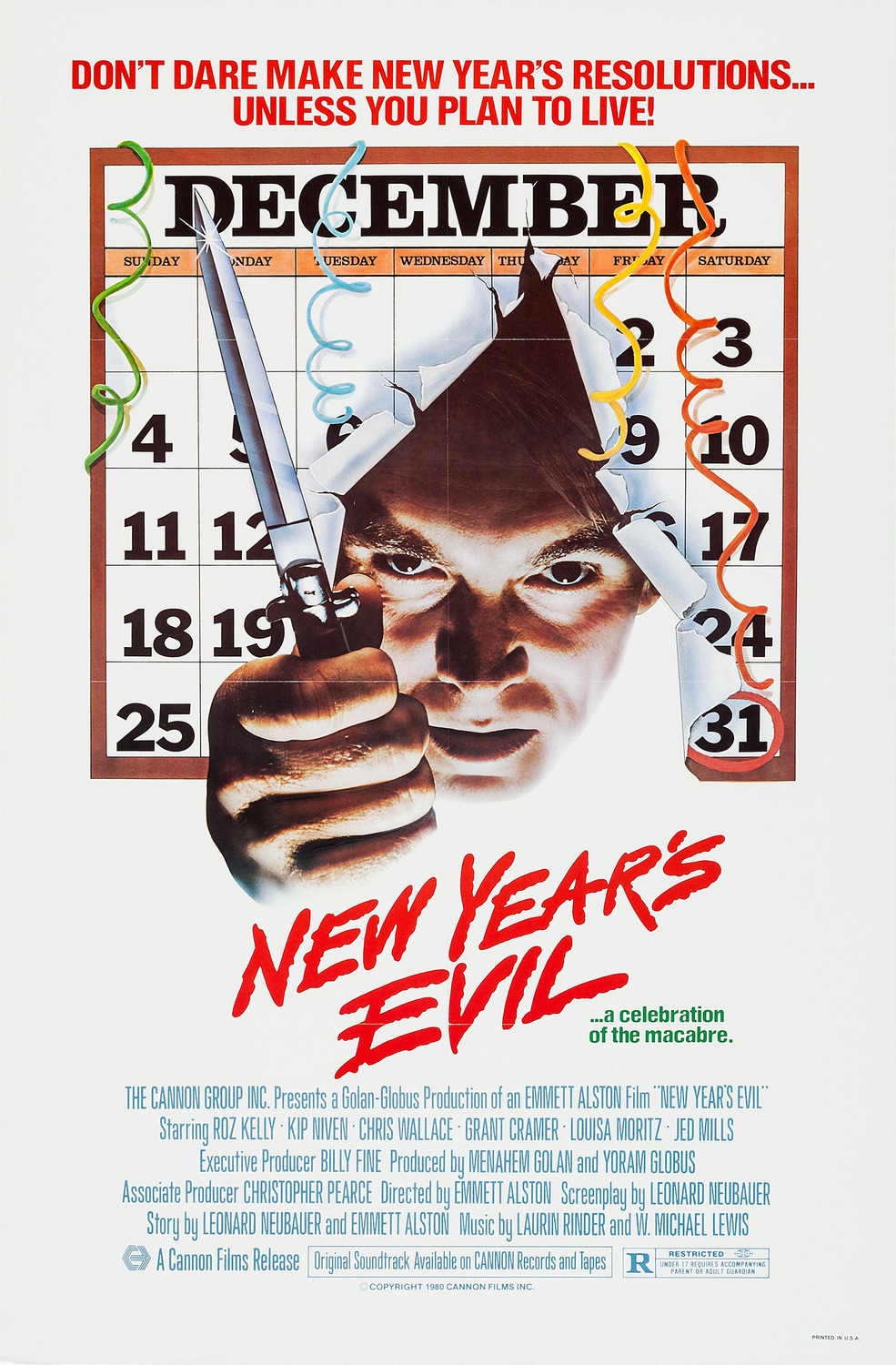 Extra Large Movie Poster Image for New Year's Evil 