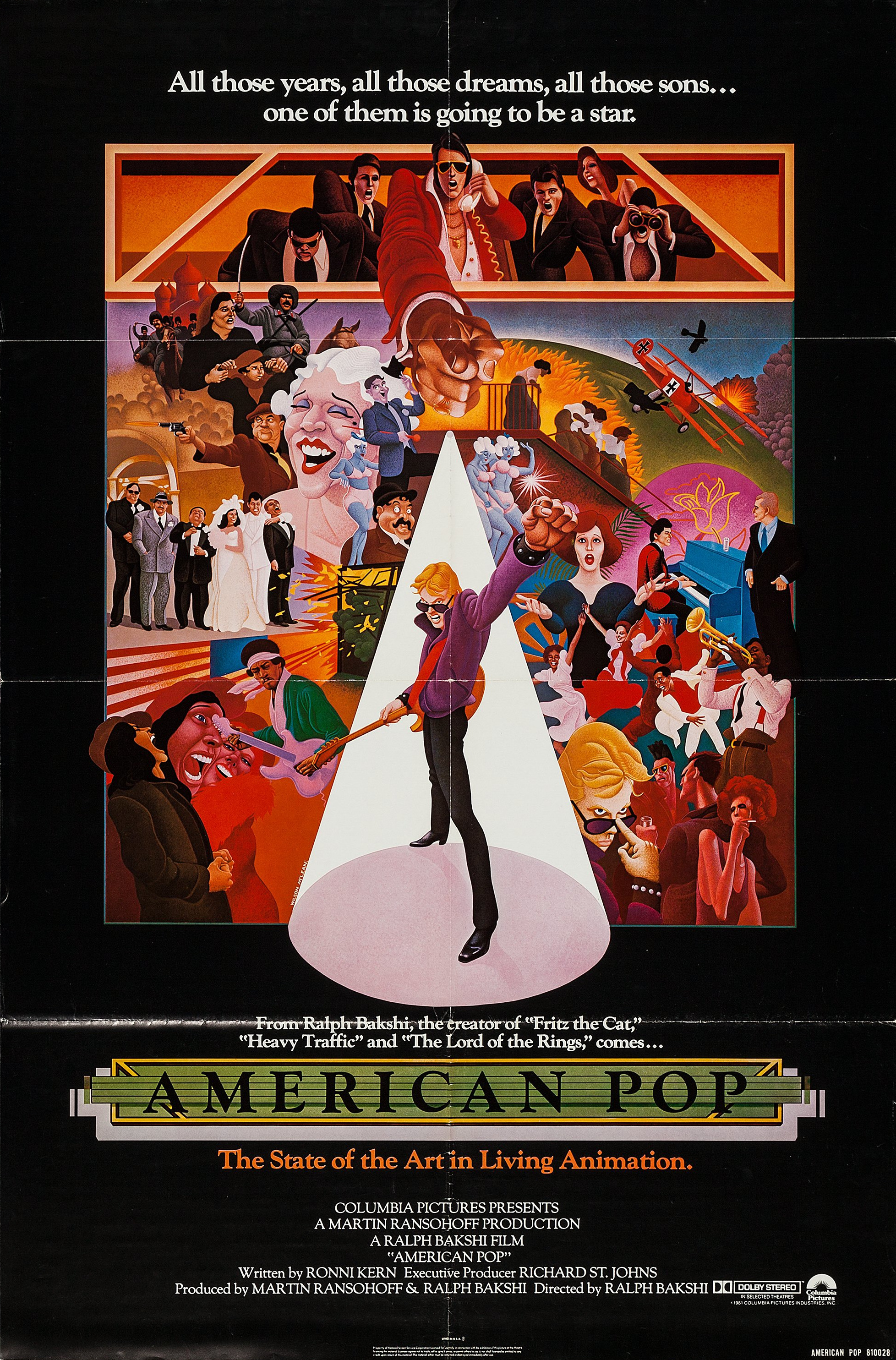 Mega Sized Movie Poster Image for American Pop (#1 of 2)