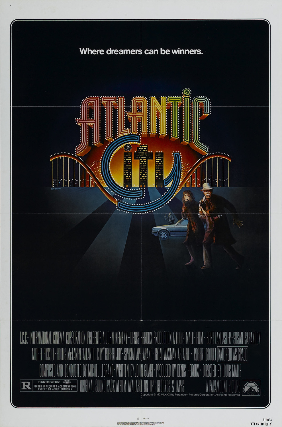 Extra Large Movie Poster Image for Atlantic City (#1 of 2)