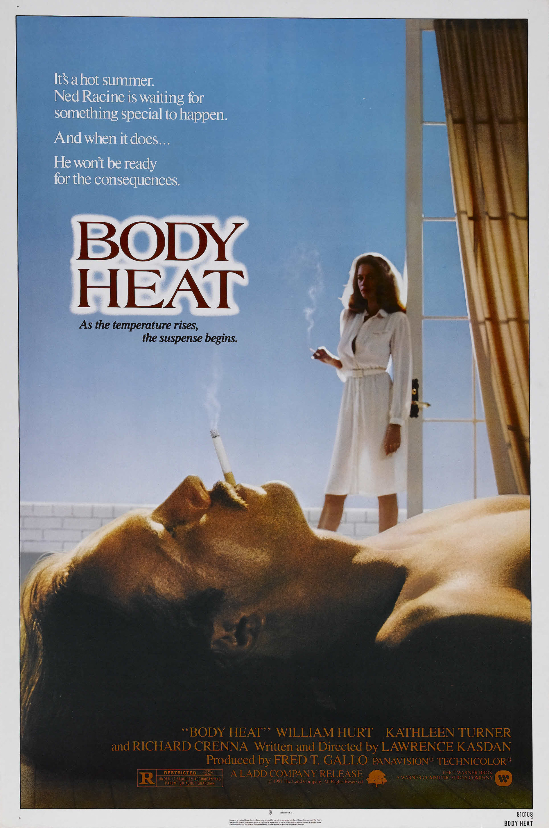 Mega Sized Movie Poster Image for Body Heat (#1 of 3)