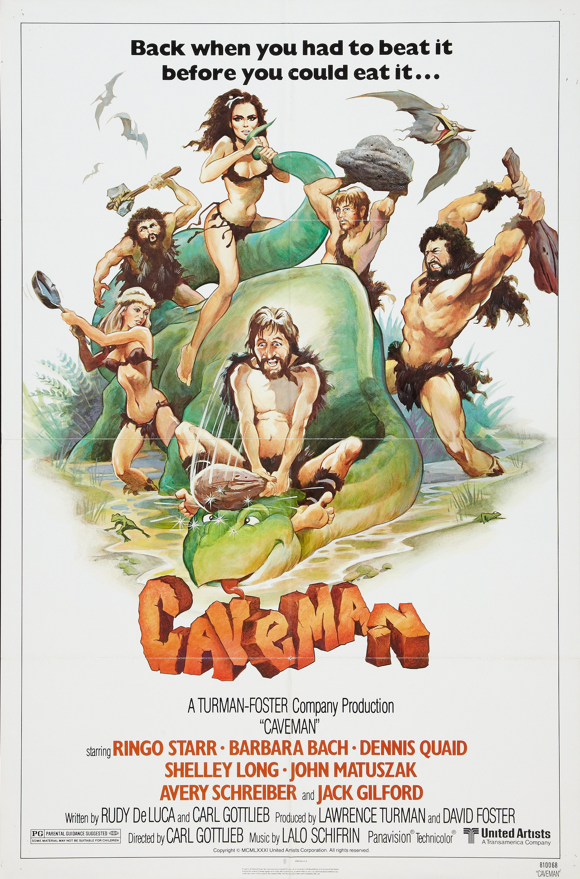 Mega Sized Movie Poster Image for Caveman (#1 of 2)