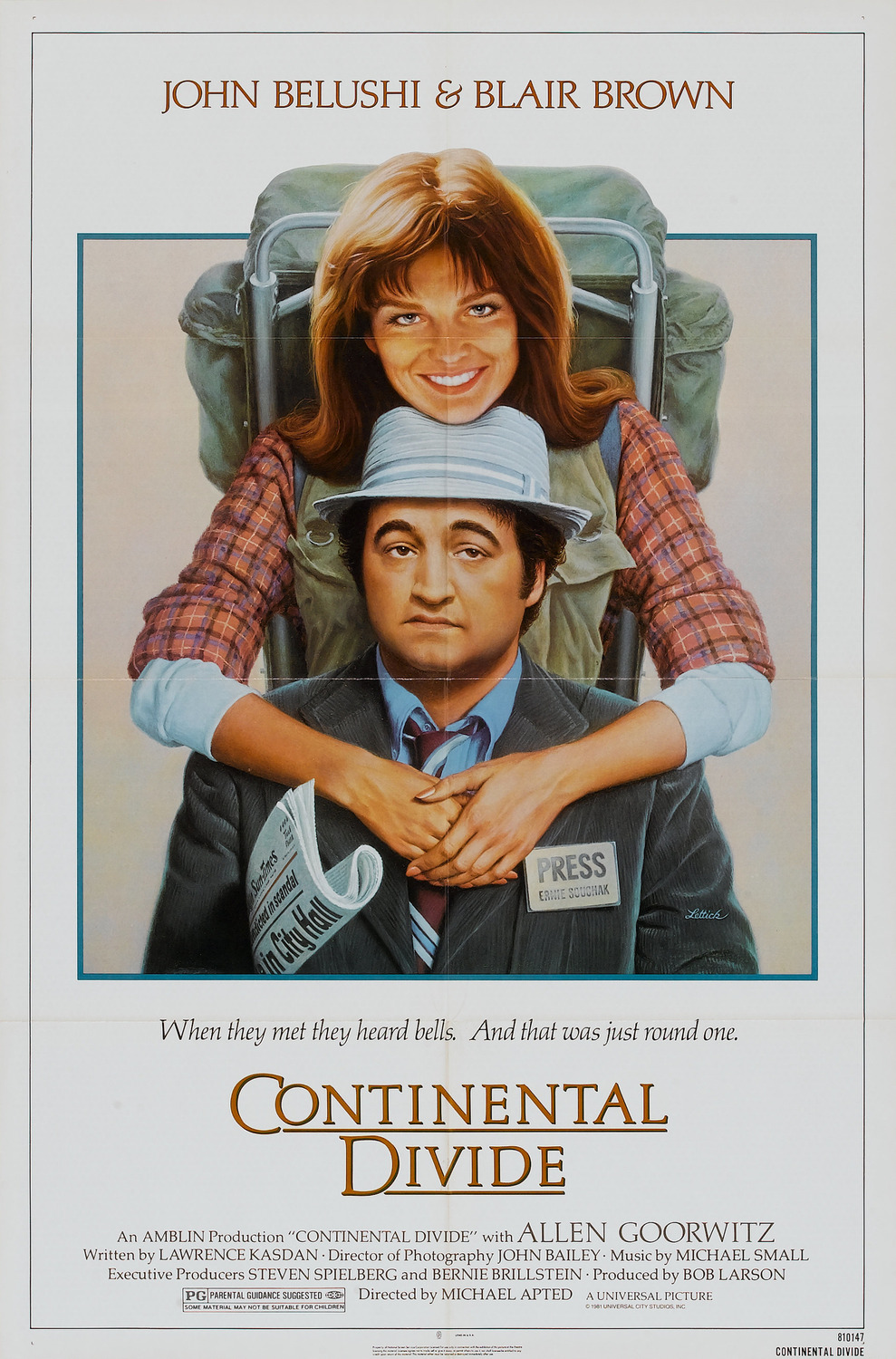 Extra Large Movie Poster Image for Continental Divide 