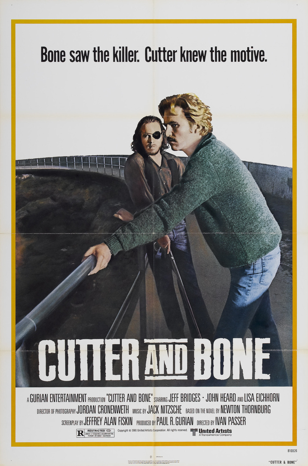 Extra Large Movie Poster Image for Cutter's Way (#2 of 2)