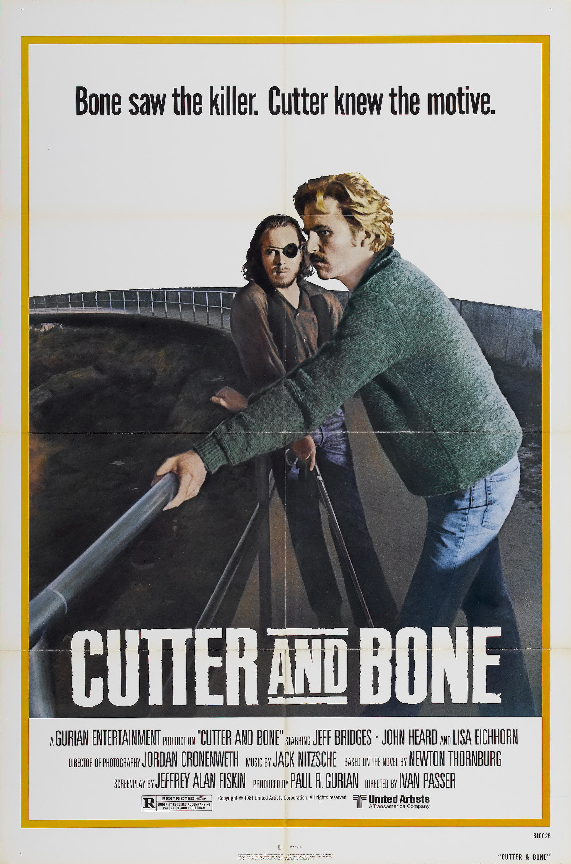 Mega Sized Movie Poster Image for Cutter's Way (#2 of 2)