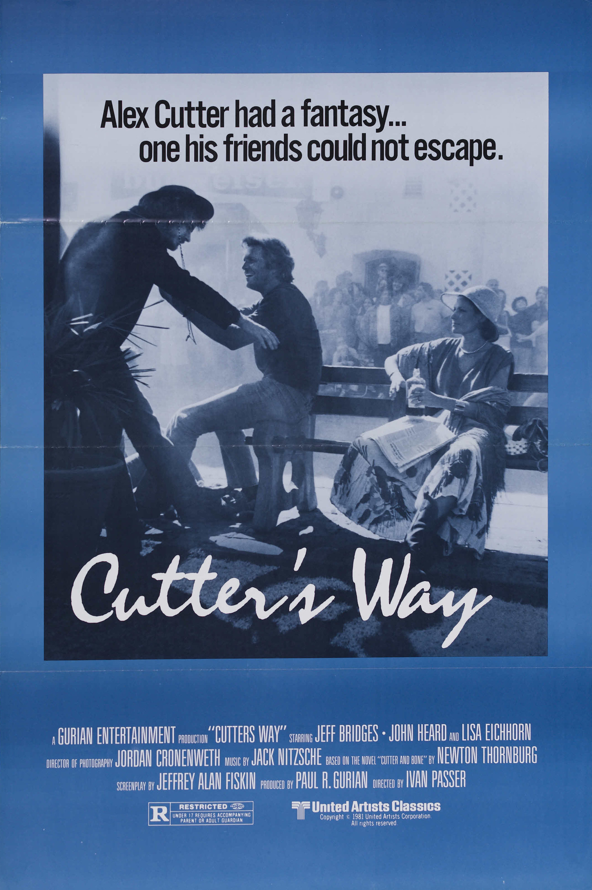 Mega Sized Movie Poster Image for Cutter's Way (#1 of 2)