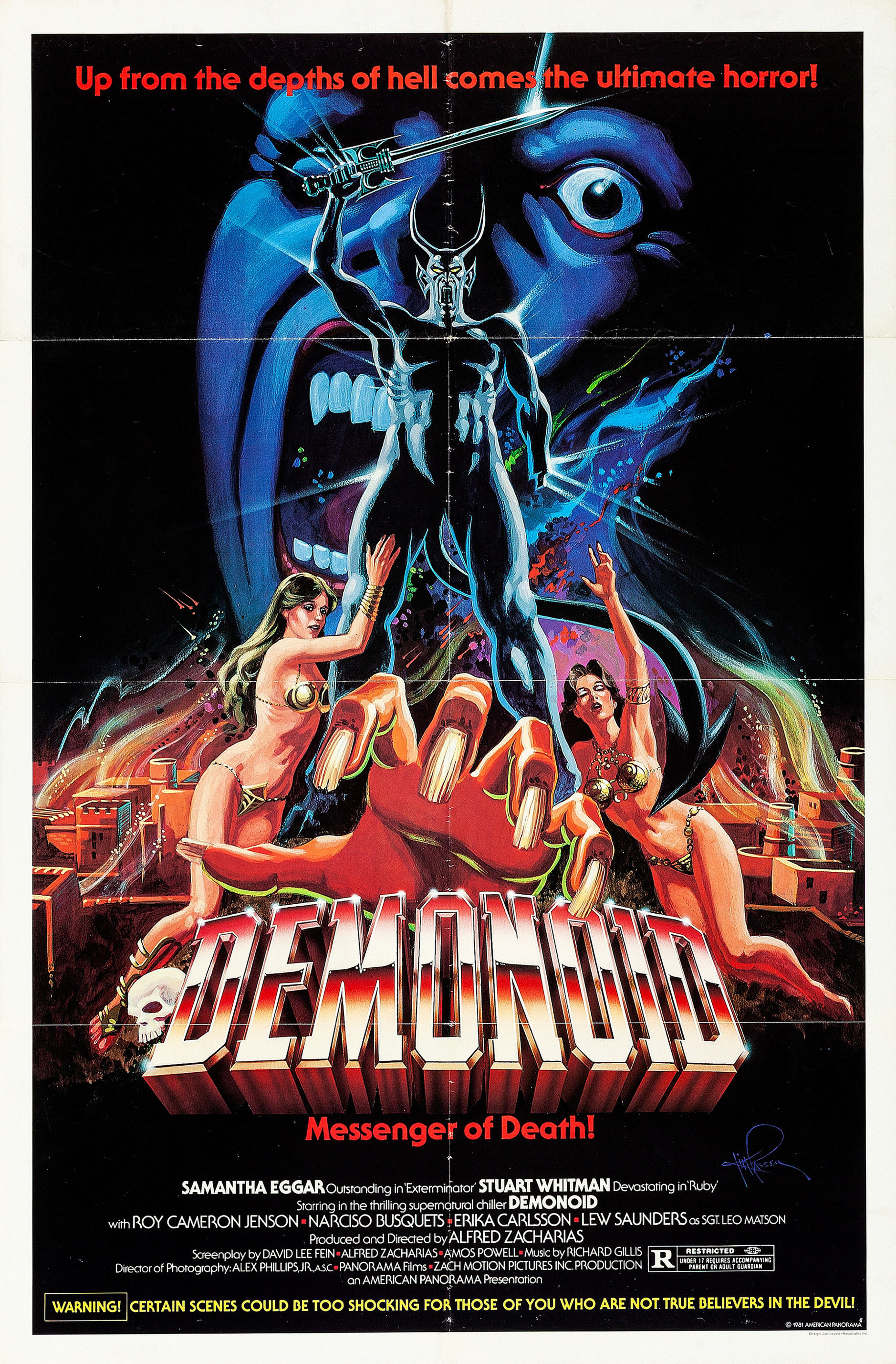 Mega Sized Movie Poster Image for Demonoid: Messenger of Death 