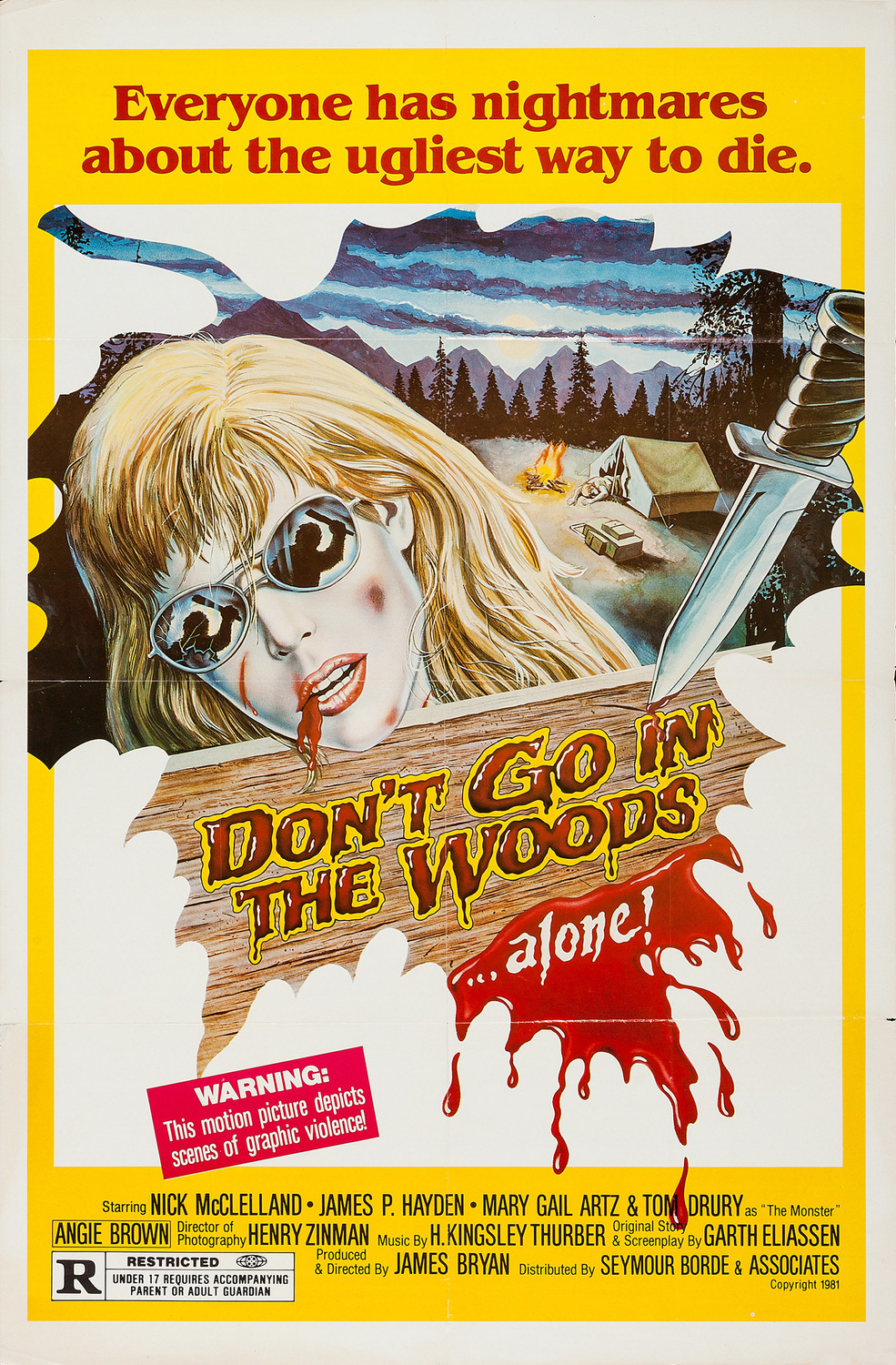 Extra Large Movie Poster Image for Don't Go in the Woods 