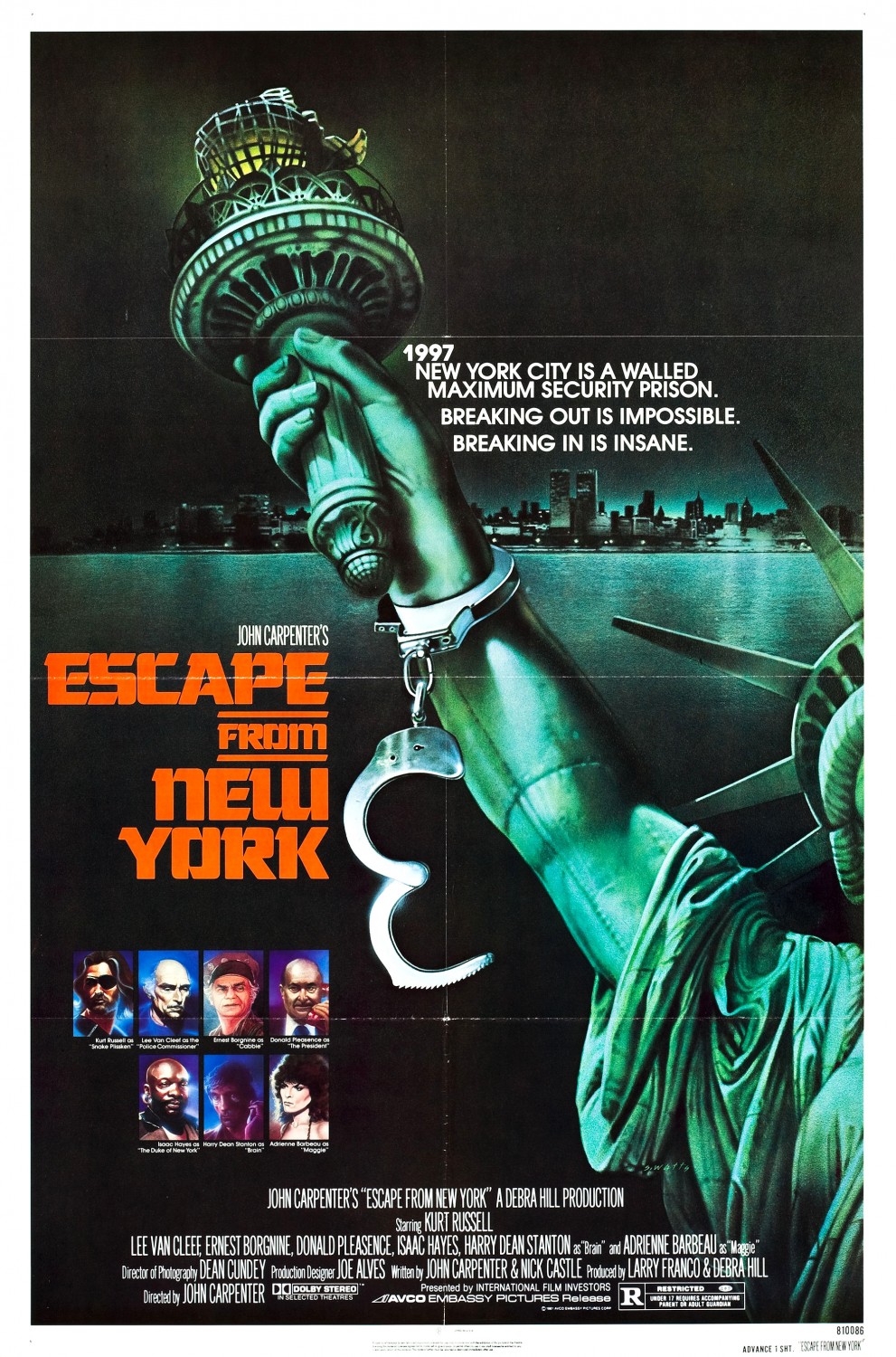 Extra Large Movie Poster Image for Escape from New York (#1 of 6)