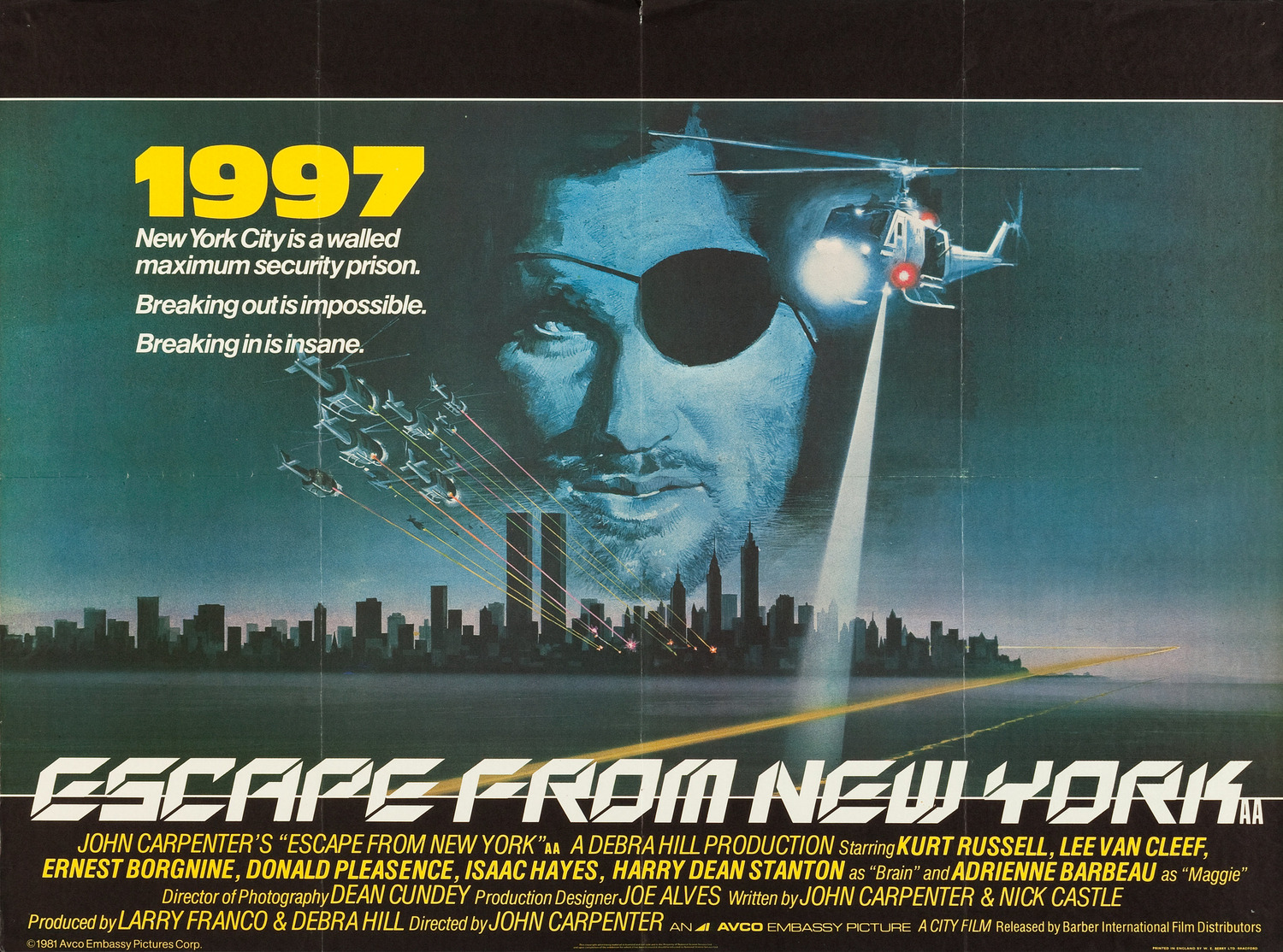 Extra Large Movie Poster Image for Escape from New York (#5 of 6)