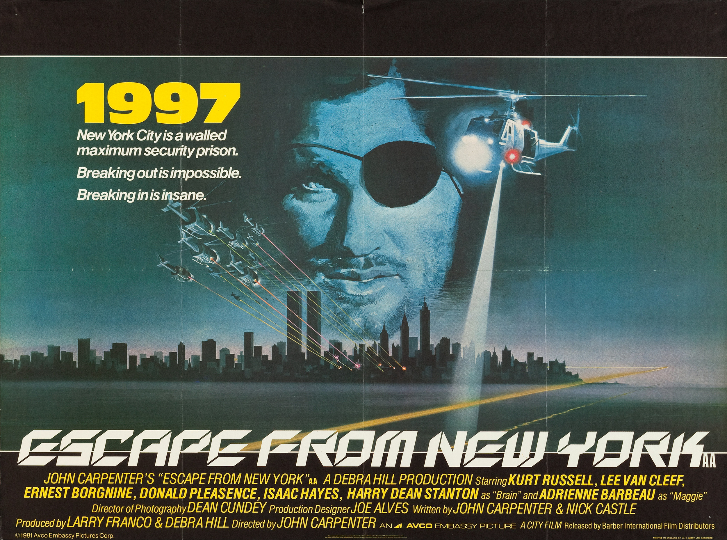 Mega Sized Movie Poster Image for Escape from New York (#5 of 6)