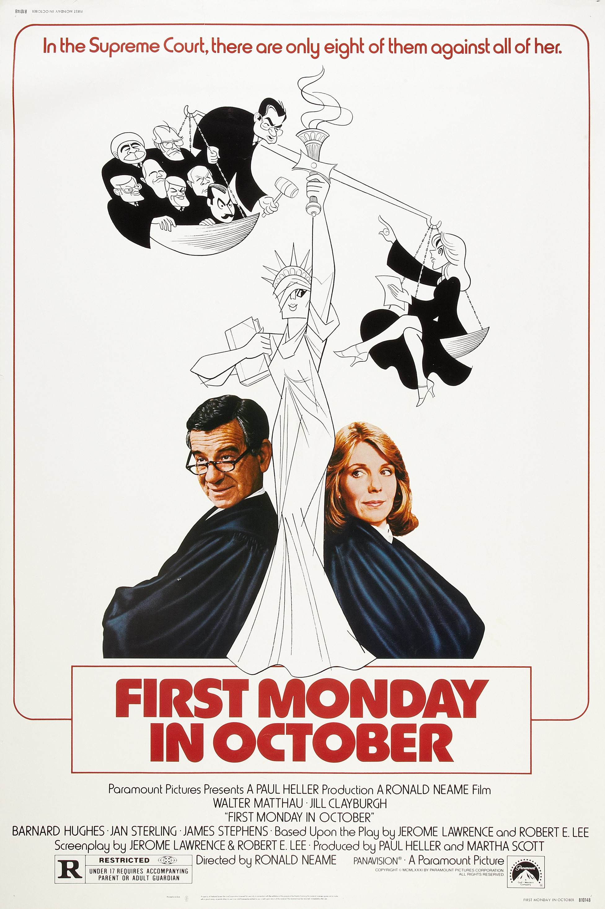 Mega Sized Movie Poster Image for First Monday in October 