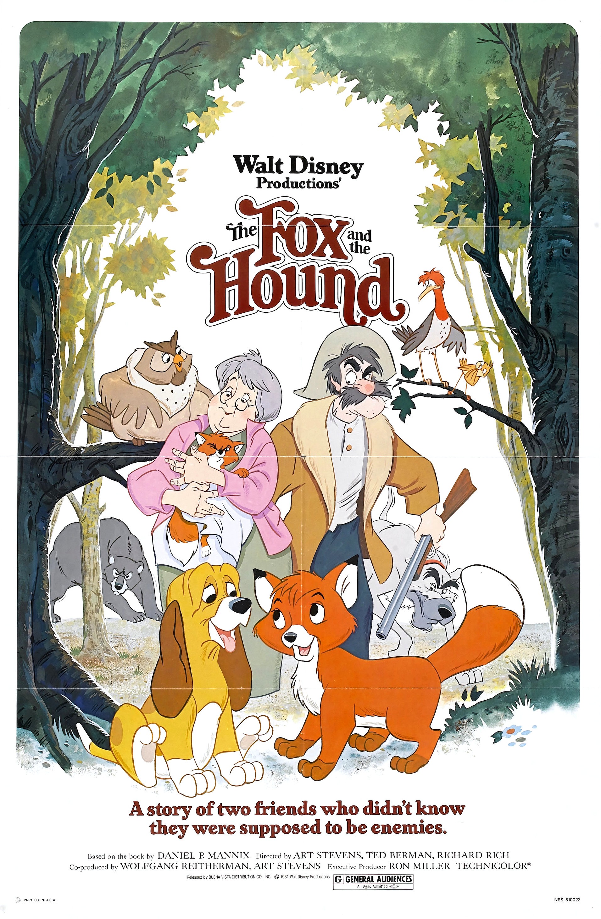 Mega Sized Movie Poster Image for The Fox and the Hound (#1 of 3)