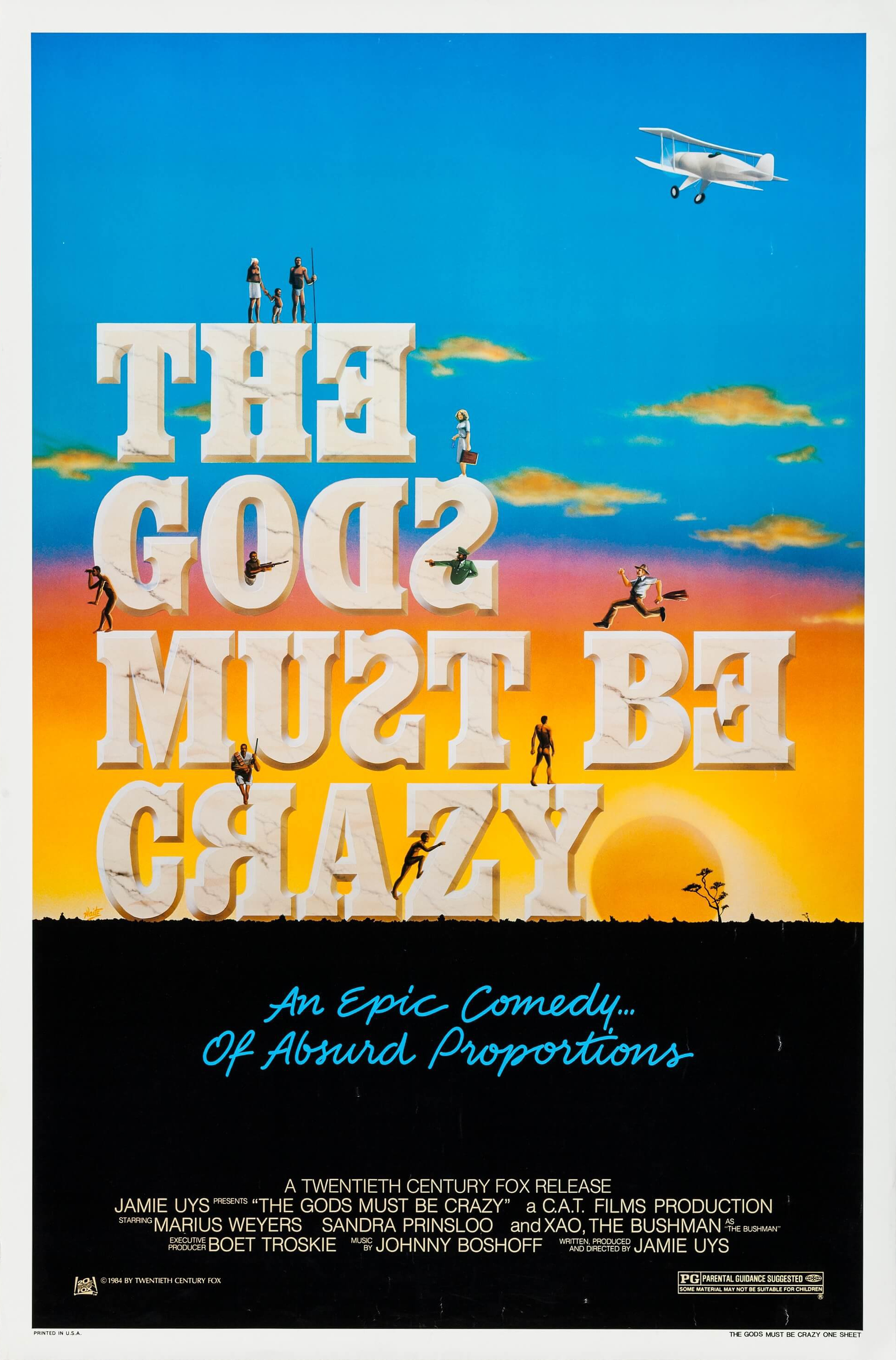 Mega Sized Movie Poster Image for The Gods Must Be Crazy (#2 of 4)