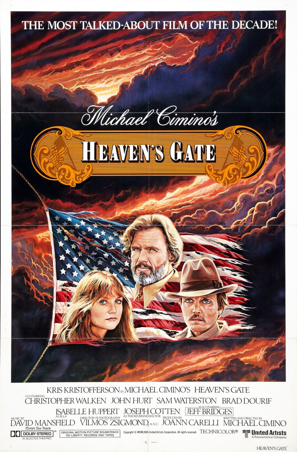 Extra Large Movie Poster Image for Heaven's Gate (#3 of 5)