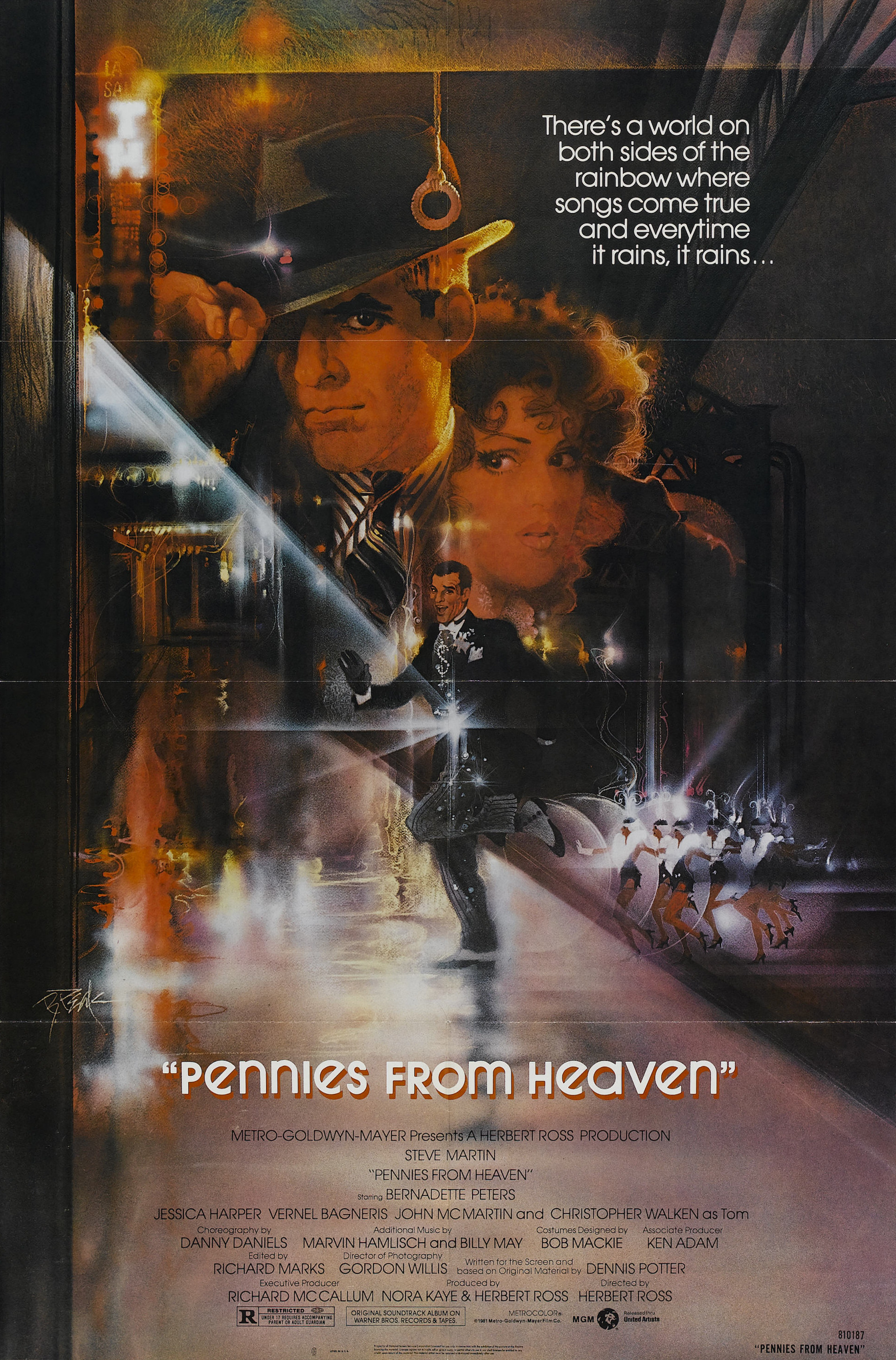Mega Sized Movie Poster Image for Pennies from Heaven 