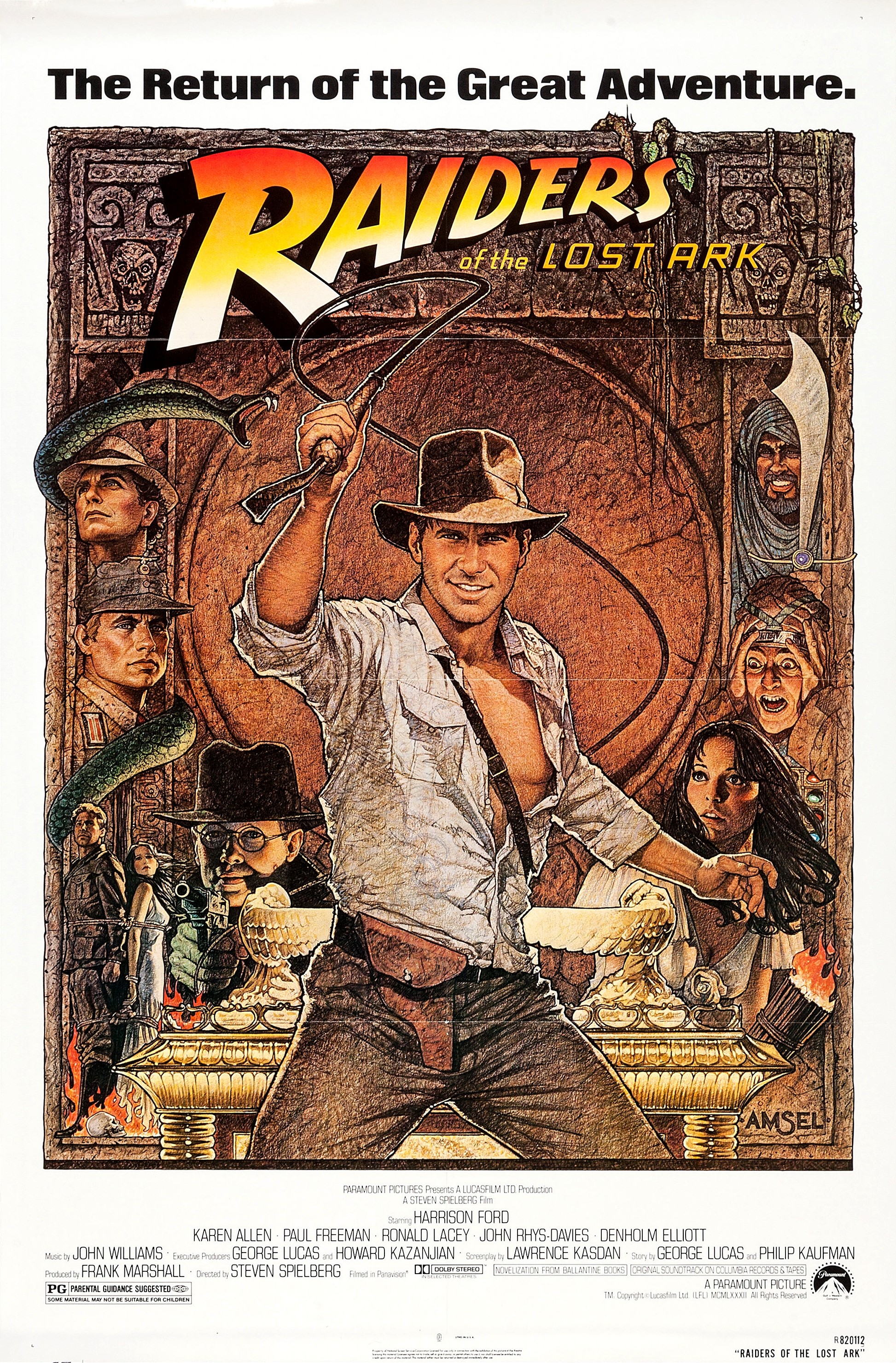 Mega Sized Movie Poster Image for Raiders of the Lost Ark (#2 of 9)