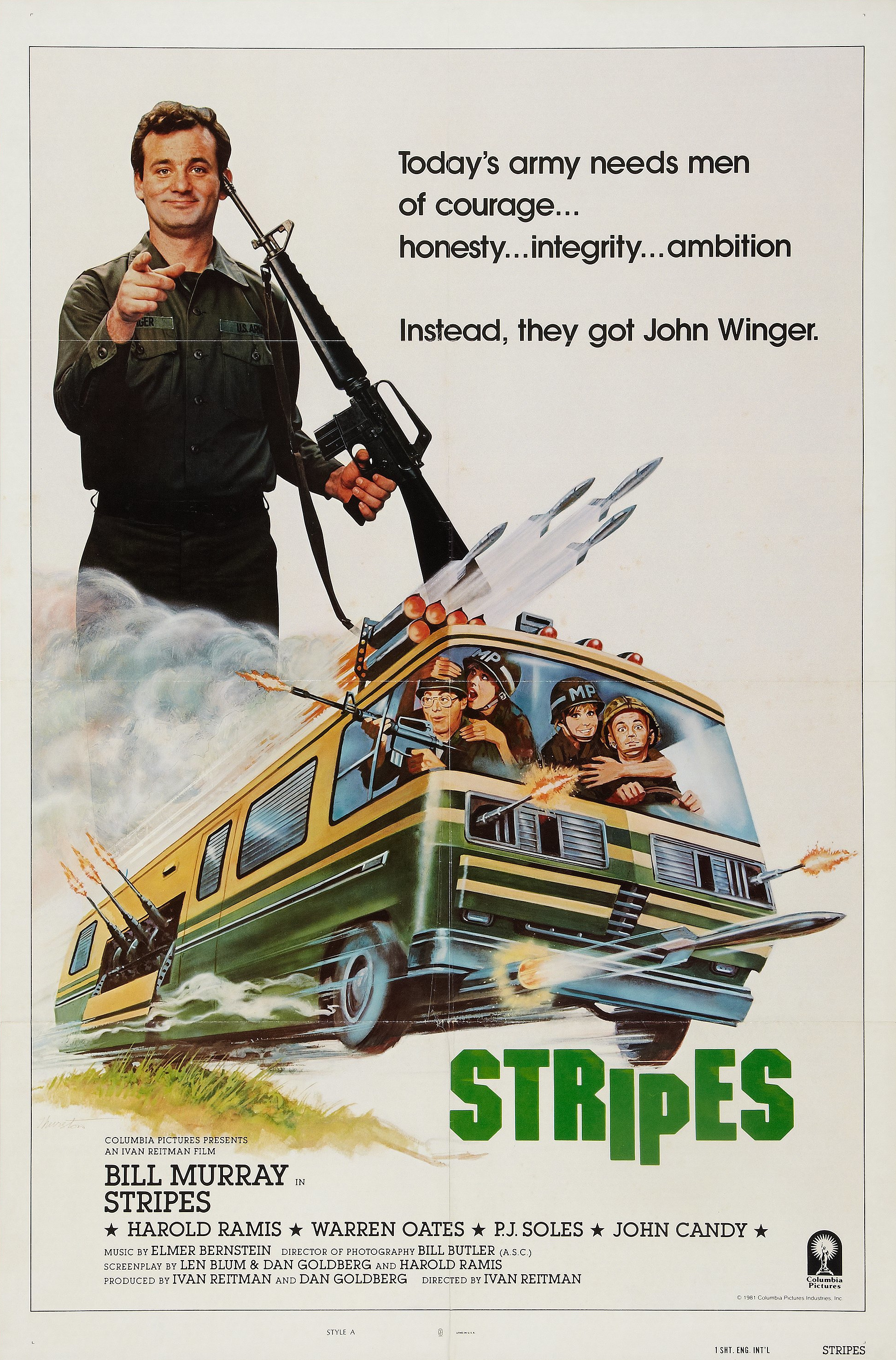 Mega Sized Movie Poster Image for Stripes (#2 of 3)