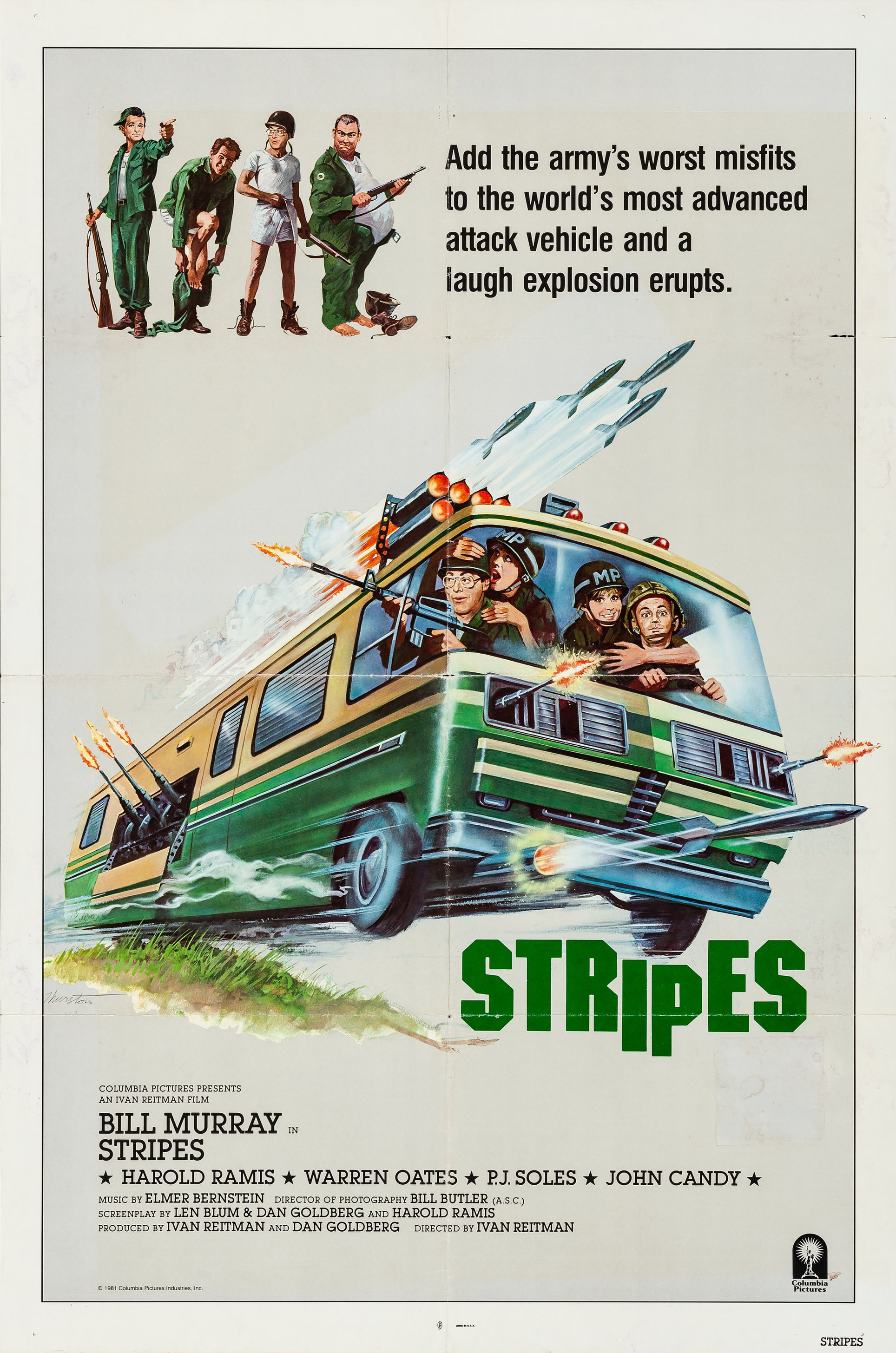Mega Sized Movie Poster Image for Stripes (#3 of 3)