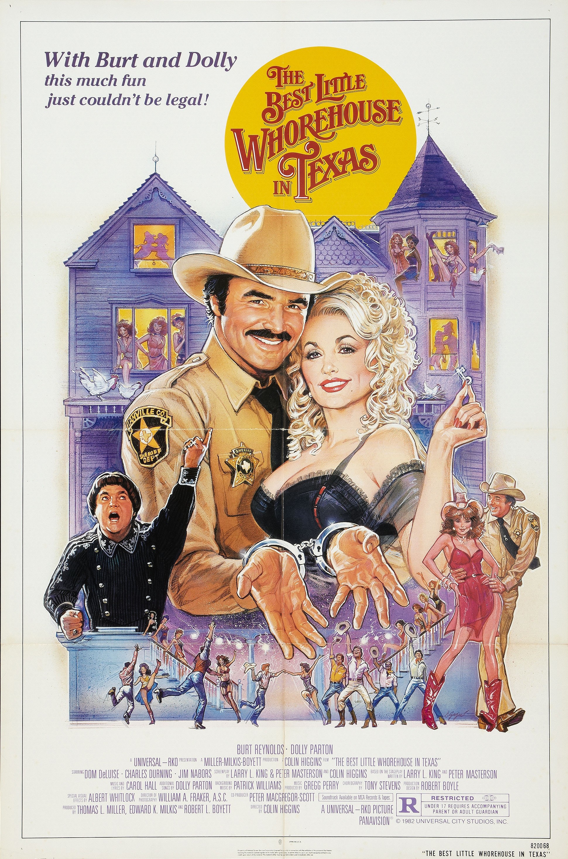 Mega Sized Movie Poster Image for The Best Little Whorehouse in Texas 