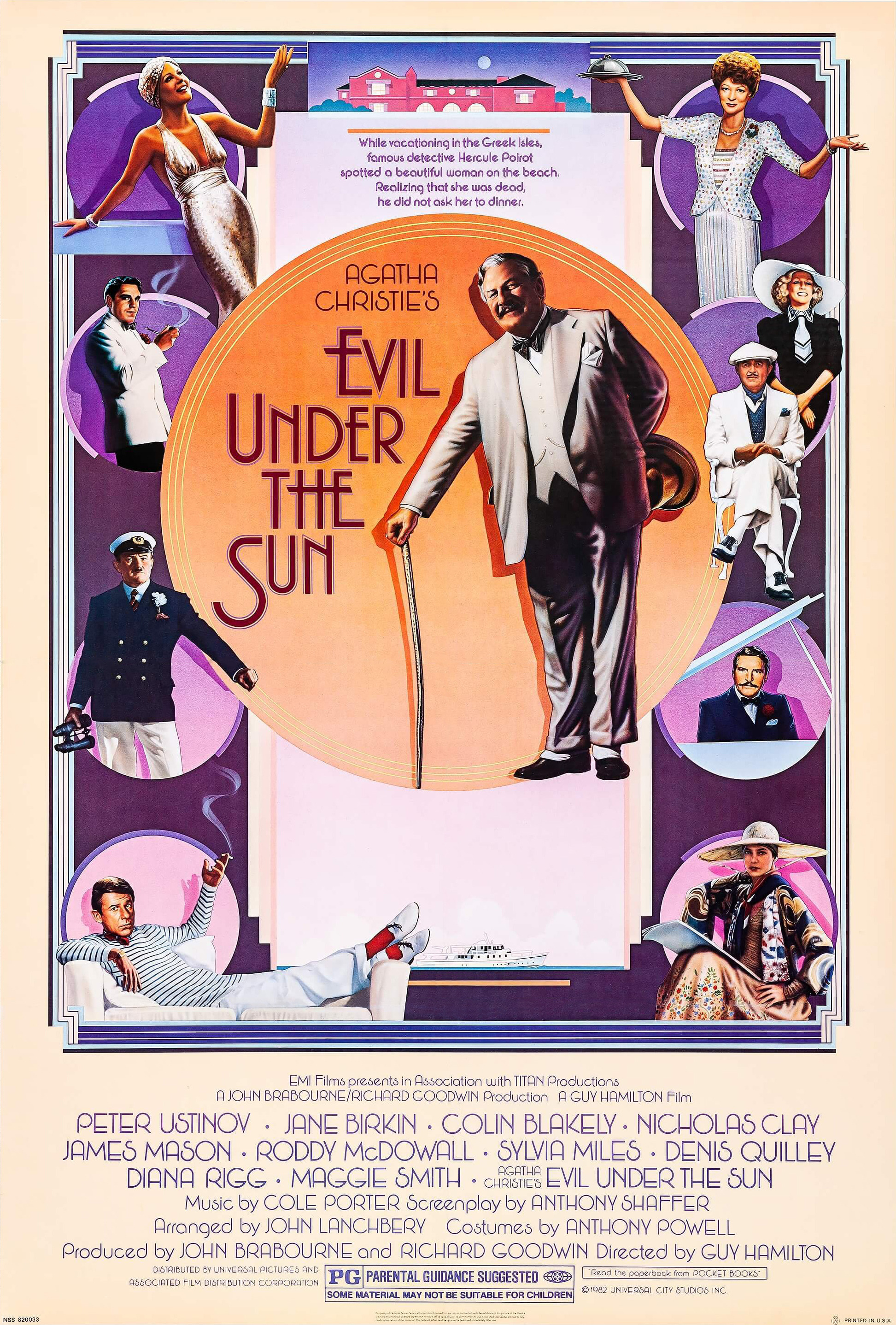 Mega Sized Movie Poster Image for Evil Under the Sun 