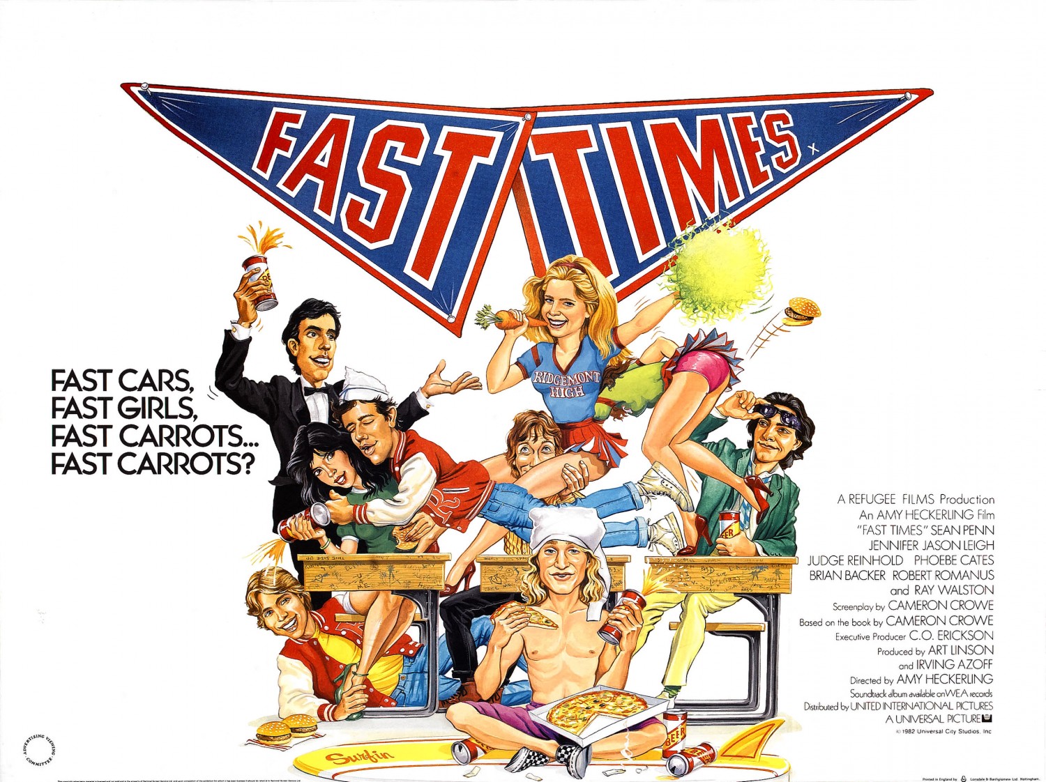 Extra Large Movie Poster Image for Fast Times at Ridgemont High (#3 of 4)