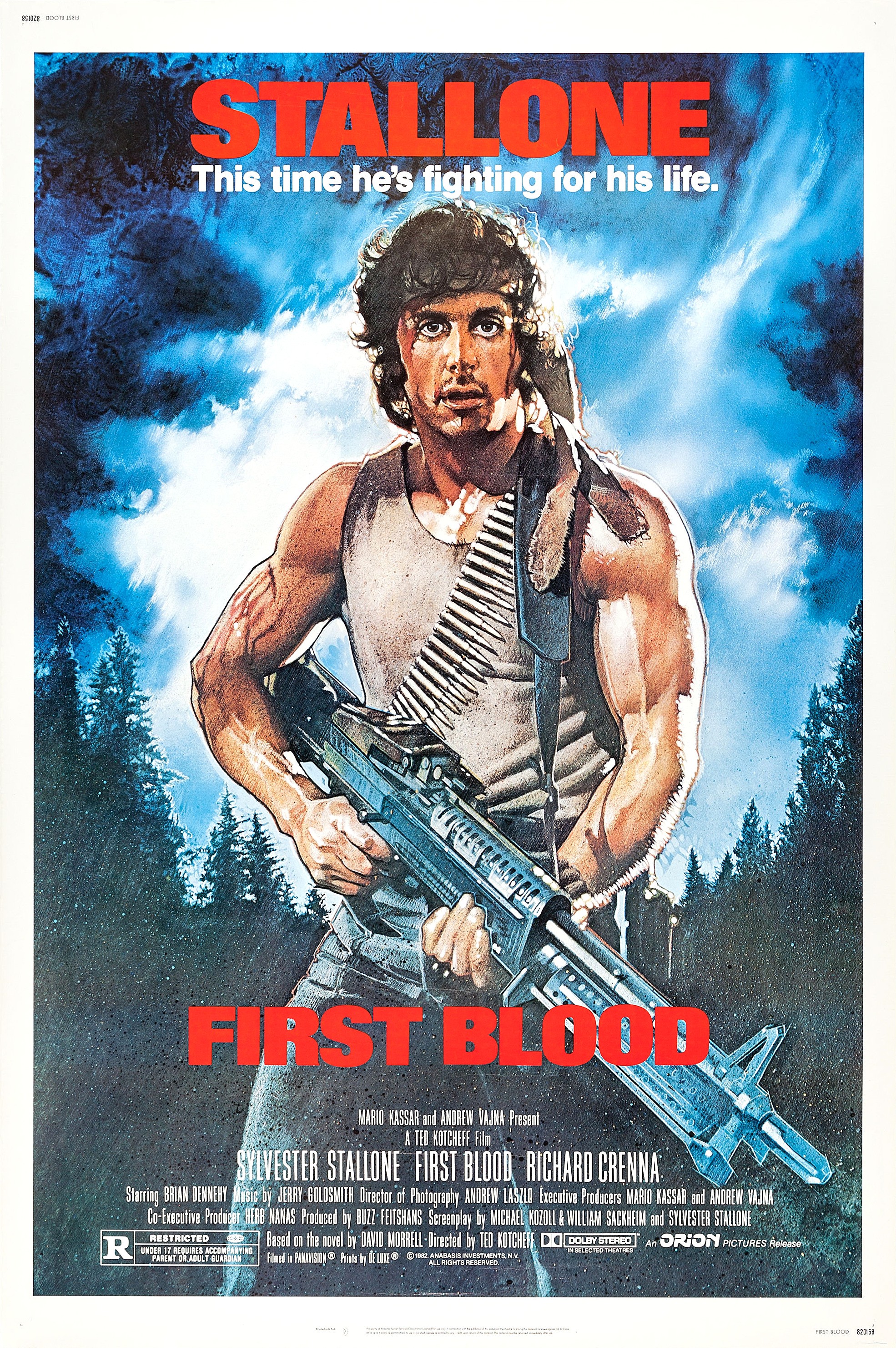 Mega Sized Movie Poster Image for First Blood (#1 of 6)