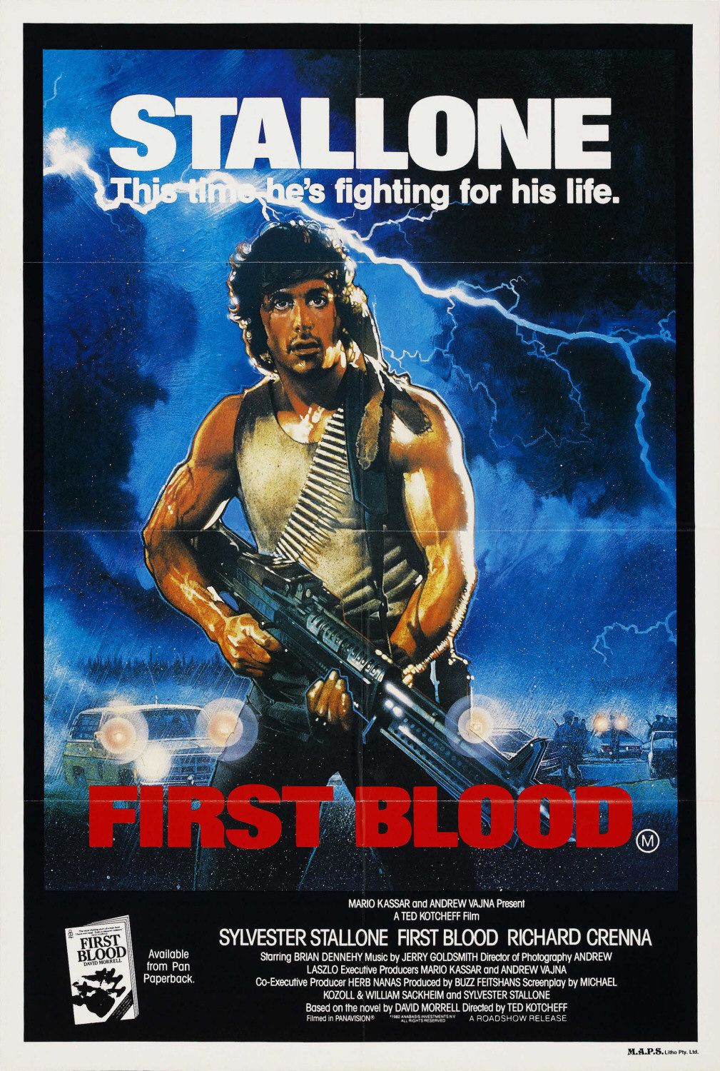 Extra Large Movie Poster Image for First Blood (#3 of 6)
