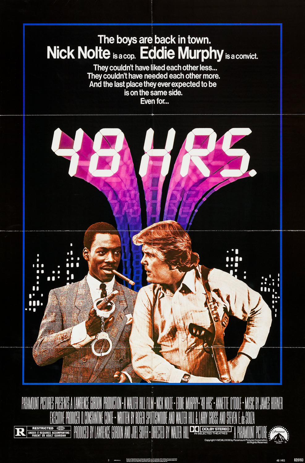 Extra Large Movie Poster Image for 48 Hrs. (#1 of 2)