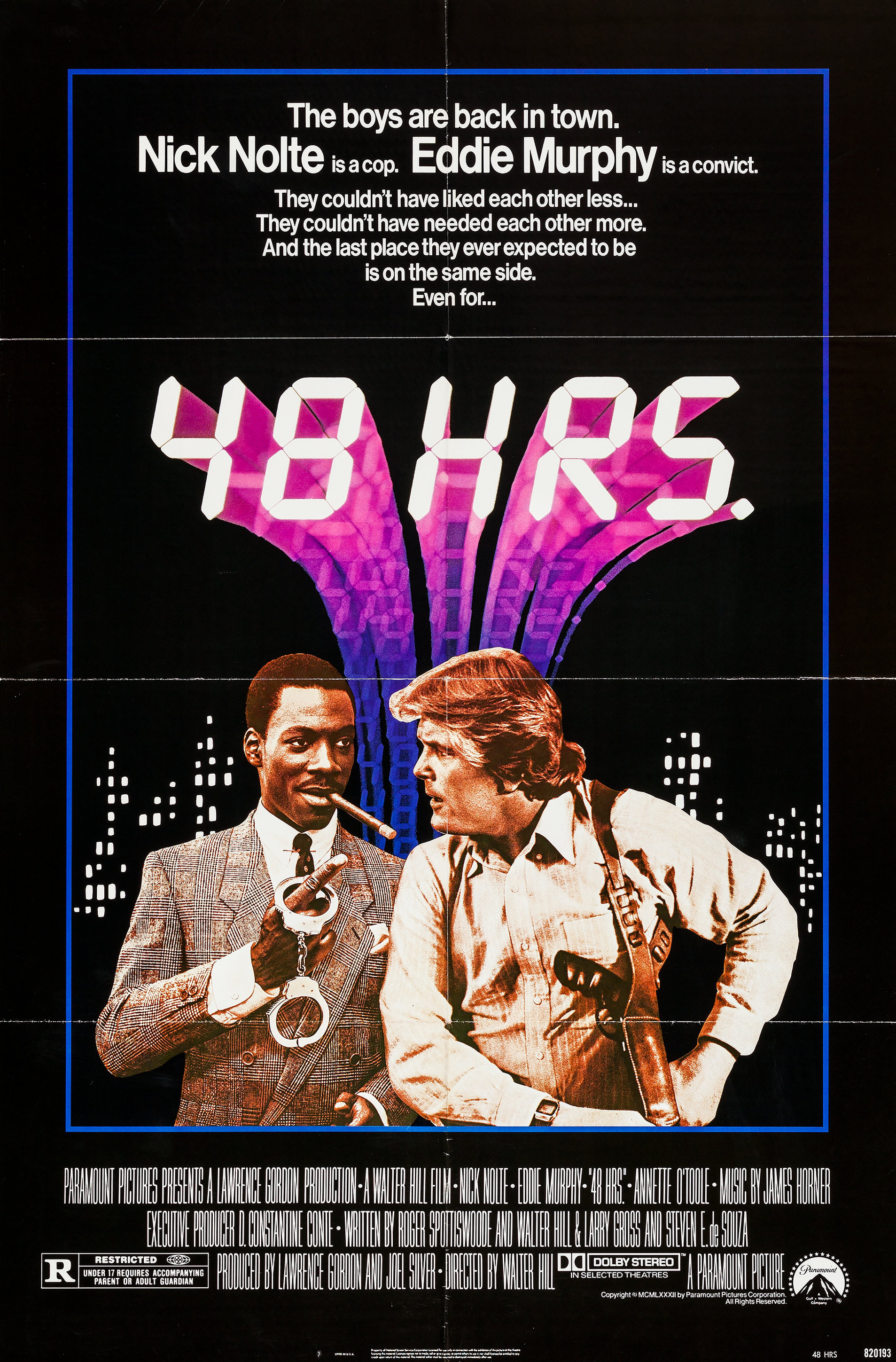 Mega Sized Movie Poster Image for 48 Hrs. (#1 of 2)