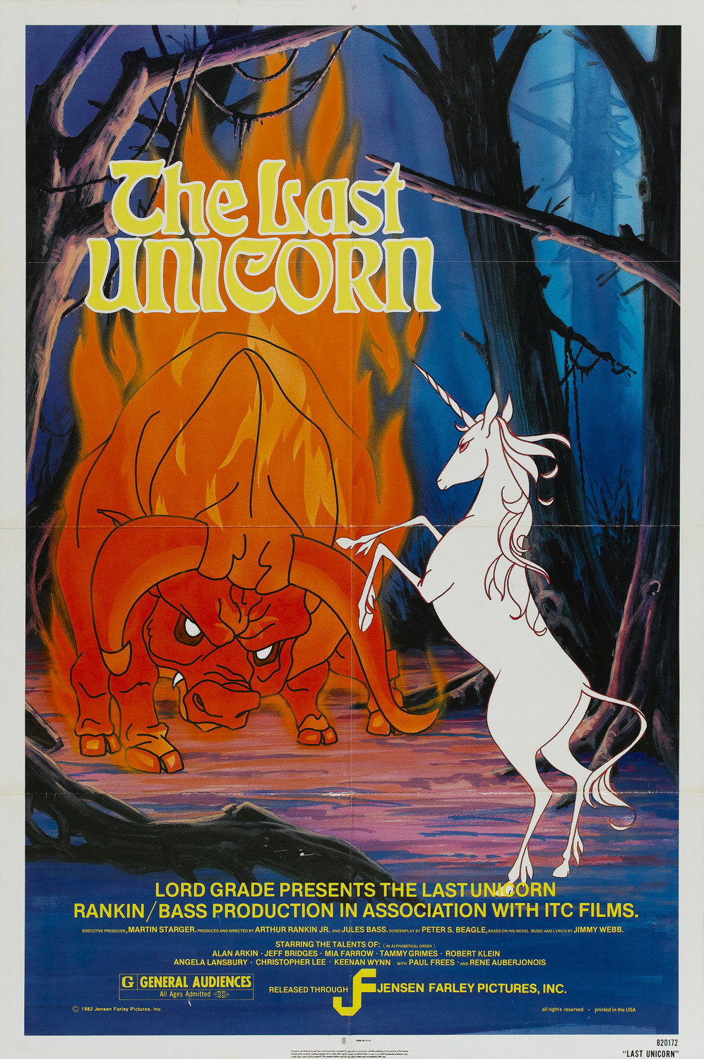 Extra Large Movie Poster Image for The Last Unicorn 