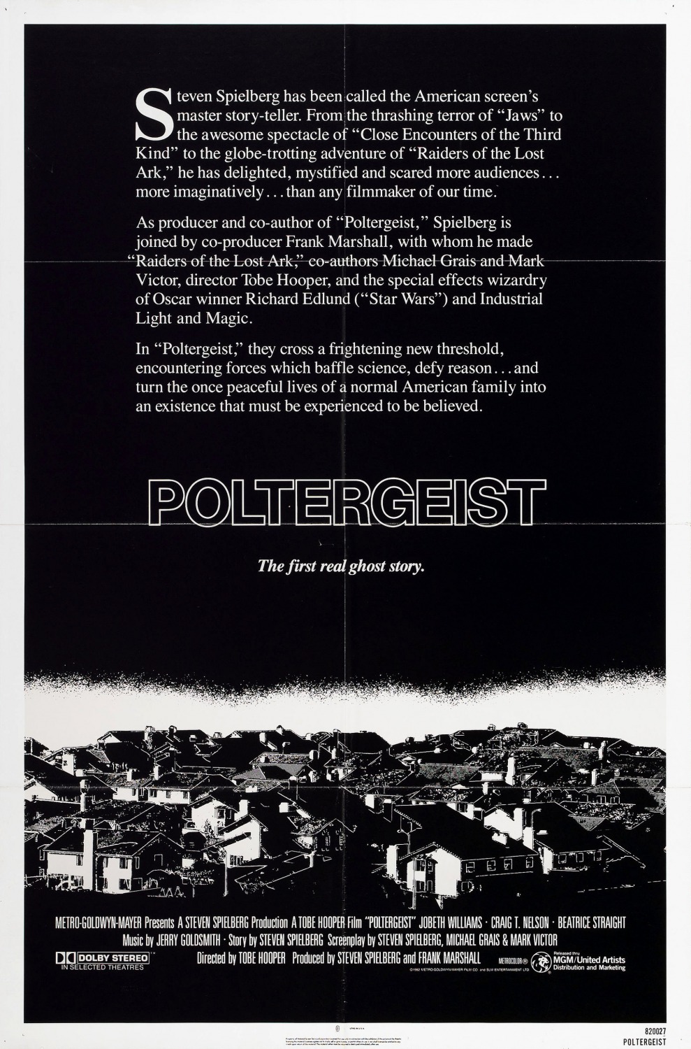 Extra Large Movie Poster Image for Poltergeist (#3 of 5)