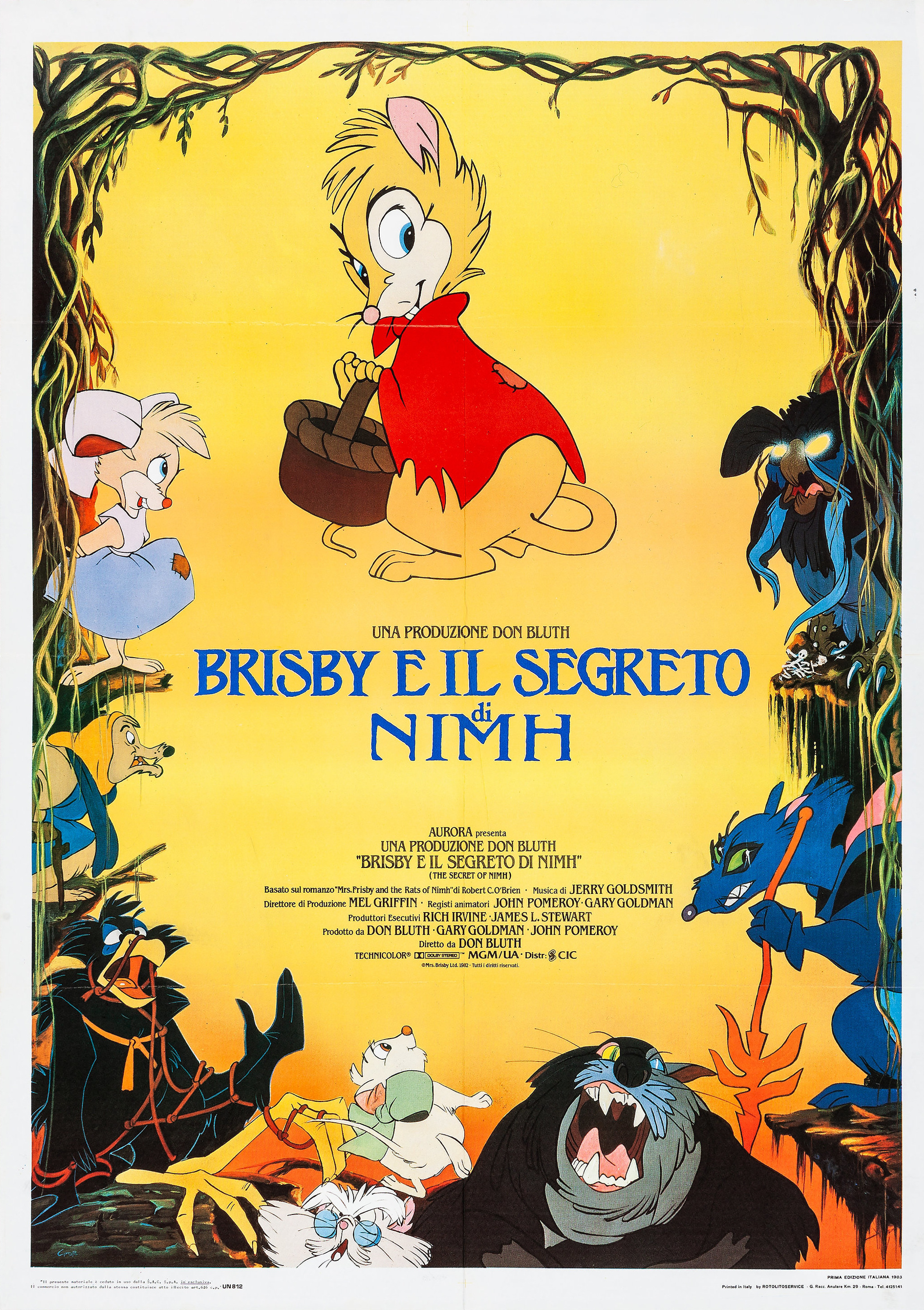 Mega Sized Movie Poster Image for The Secret of NIMH (#4 of 4)