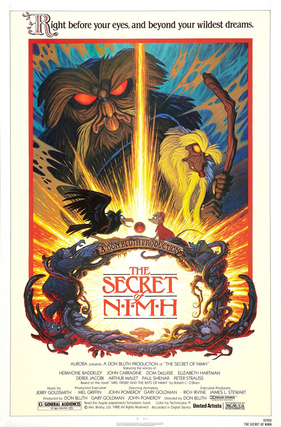 Extra Large Movie Poster Image for The Secret of NIMH (#1 of 4)