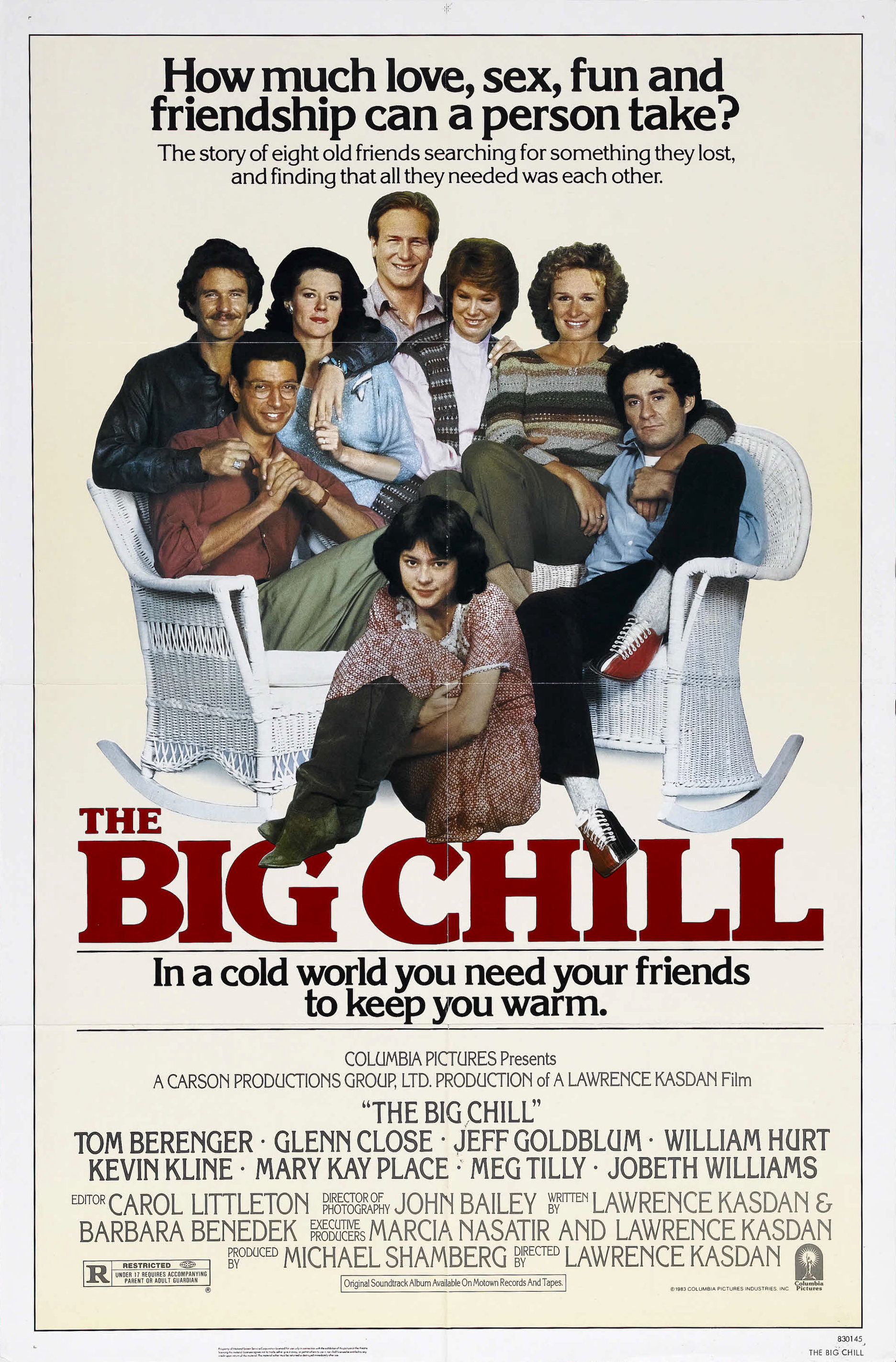Mega Sized Movie Poster Image for The Big Chill (#1 of 2)
