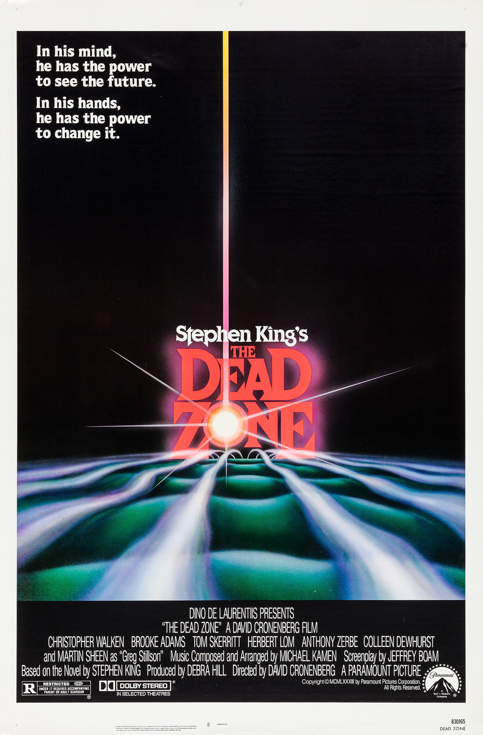 Extra Large Movie Poster Image for The Dead Zone 