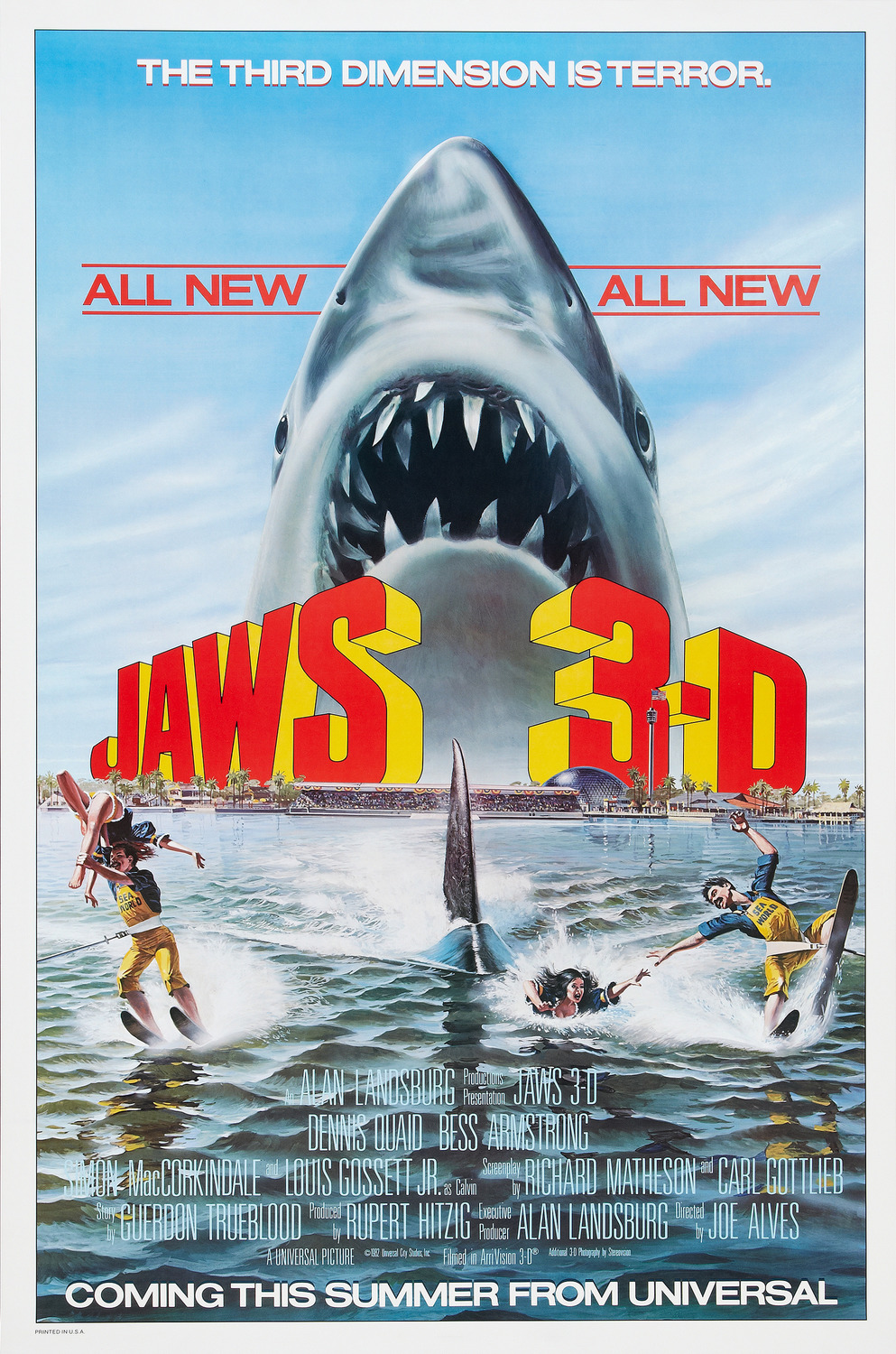 Extra Large Movie Poster Image for Jaws 3-D (#1 of 2)