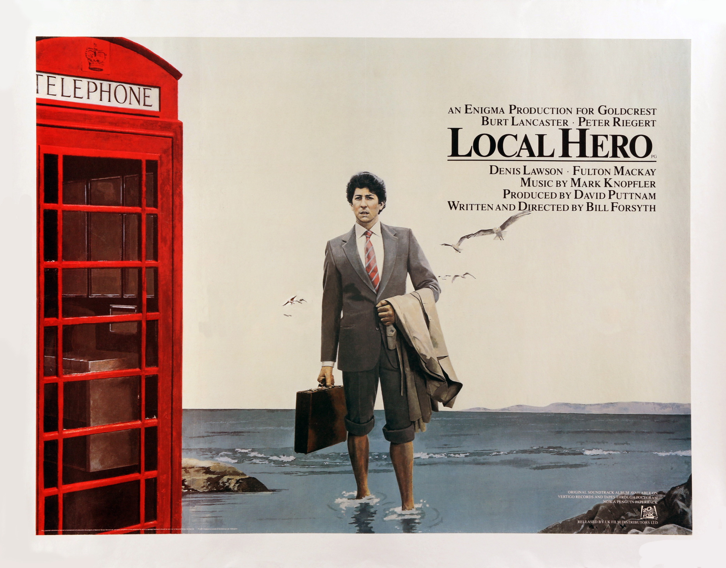 Mega Sized Movie Poster Image for Local Hero (#2 of 2)