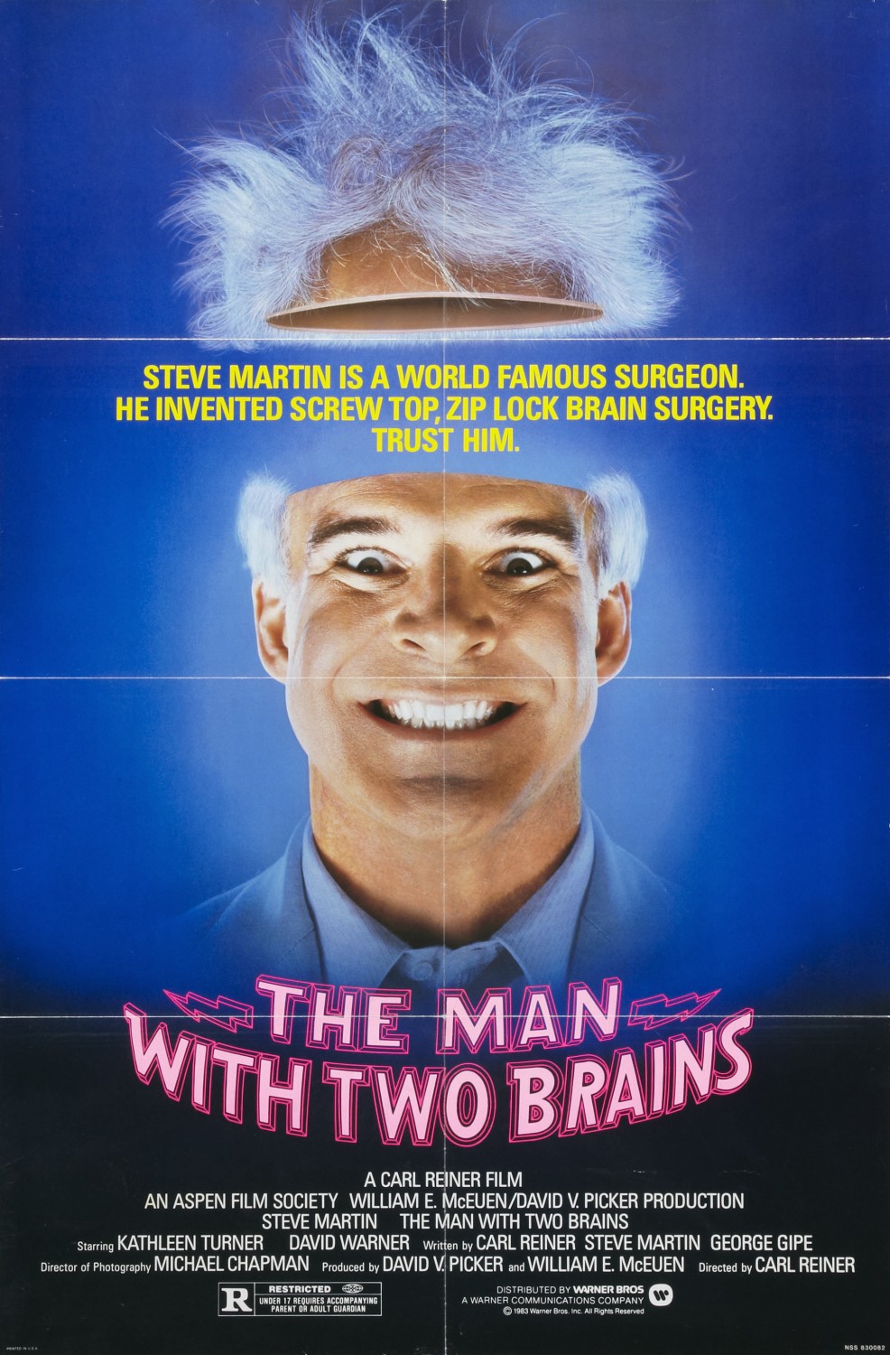 Extra Large Movie Poster Image for The Man with Two Brains 
