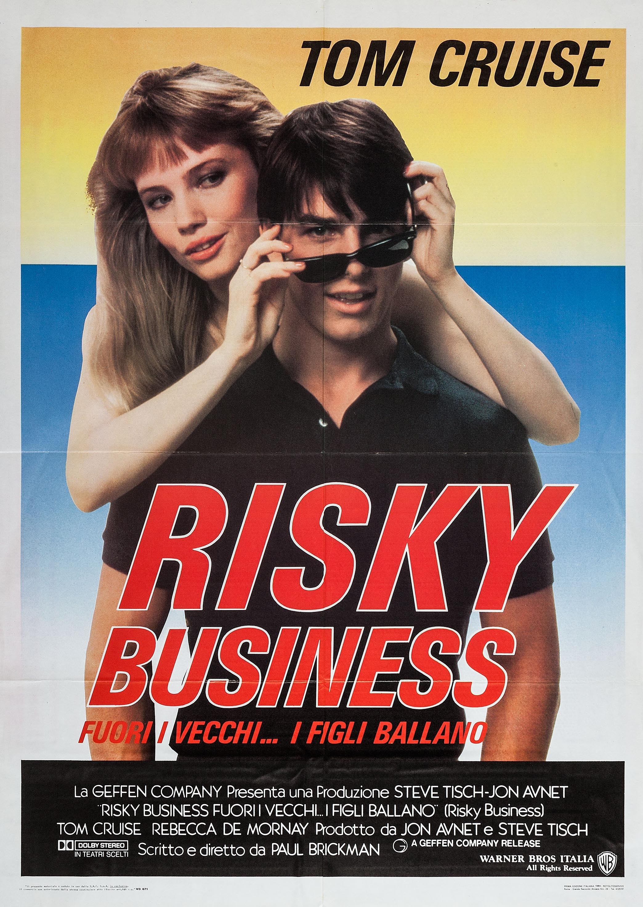 Mega Sized Movie Poster Image for Risky Business (#3 of 3)