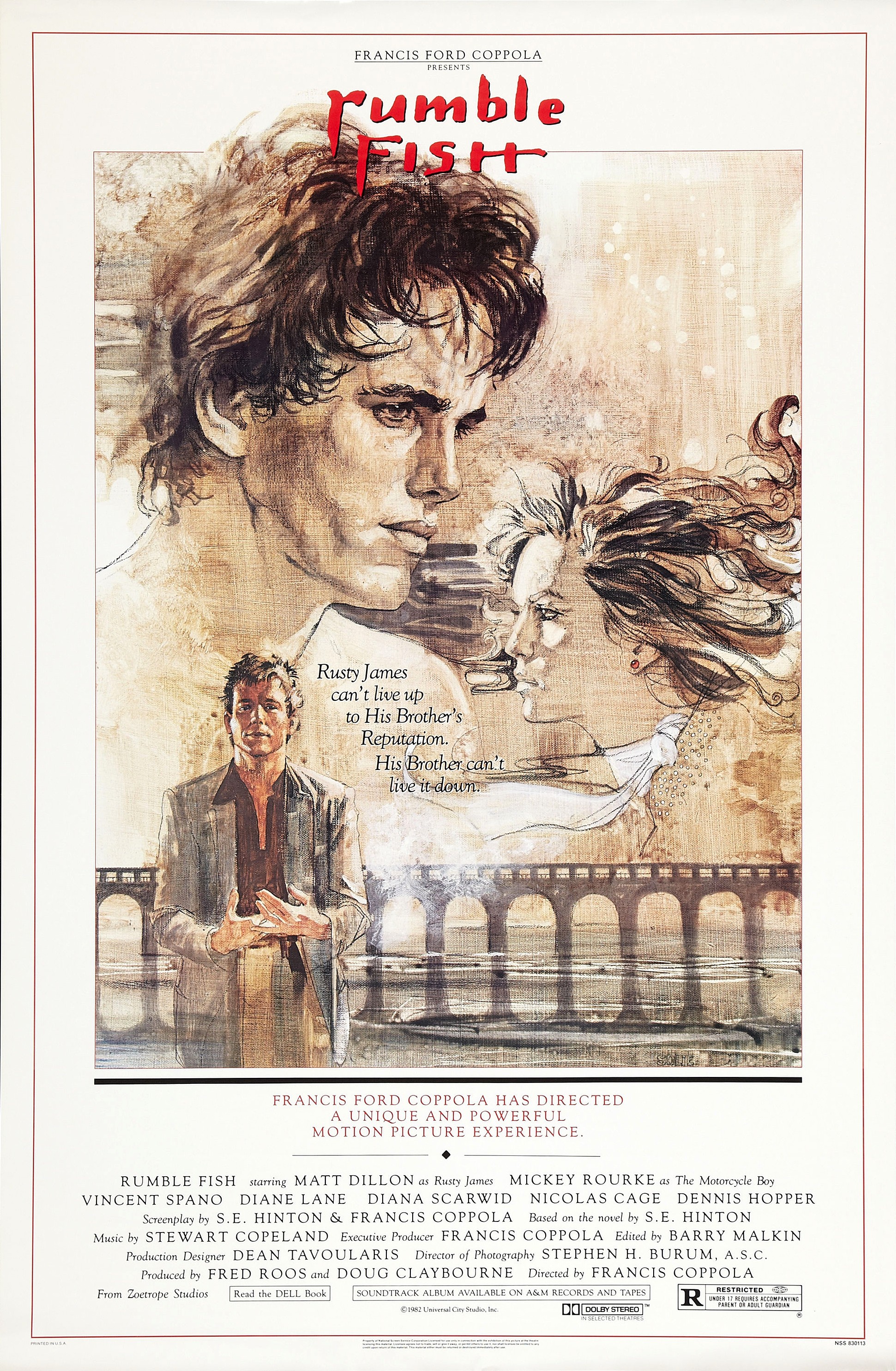 Mega Sized Movie Poster Image for Rumble Fish (#1 of 2)